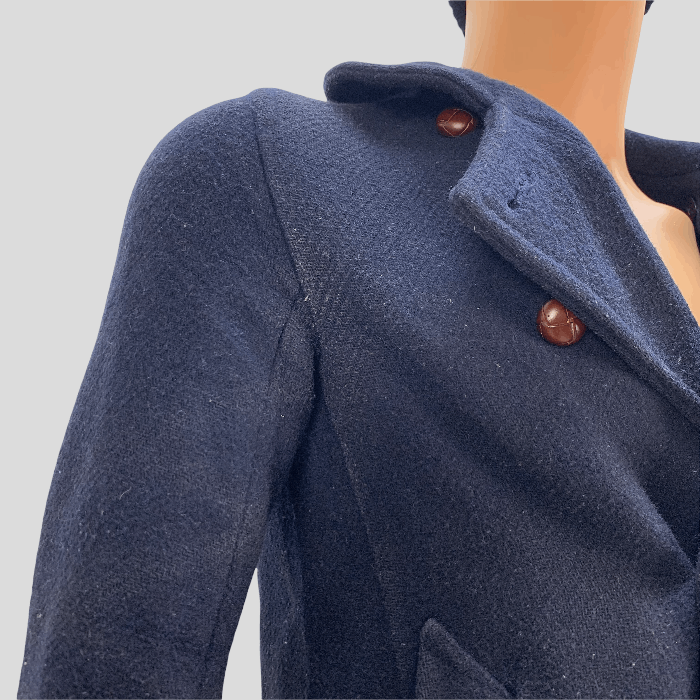 Danton Danton Wool Long Coat / Overcoat #3683-001 Size XS / US 0-2 / IT 36-38 - 5 Thumbnail
