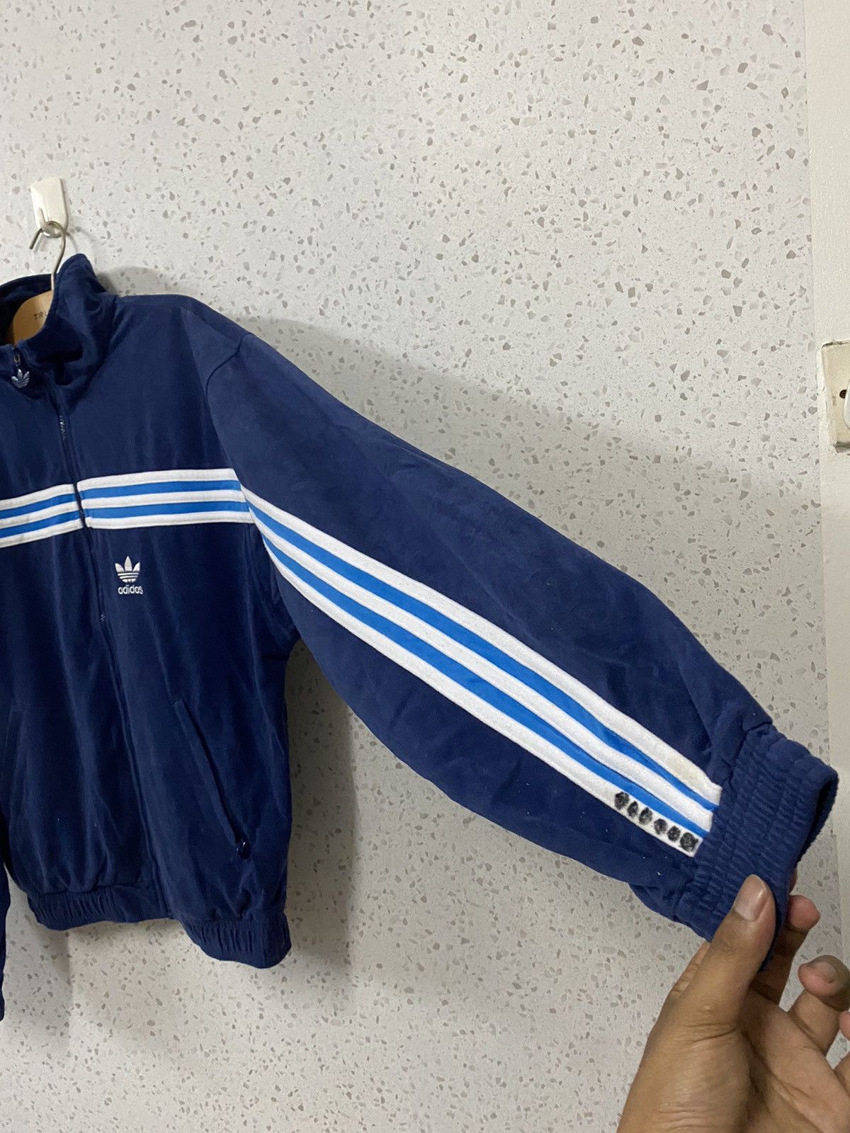 Adidas × Vintage Vintage 90s Adidas 3Stripe Jacket Size US L / EU 52-54 / 3 - 3 Thumbnail