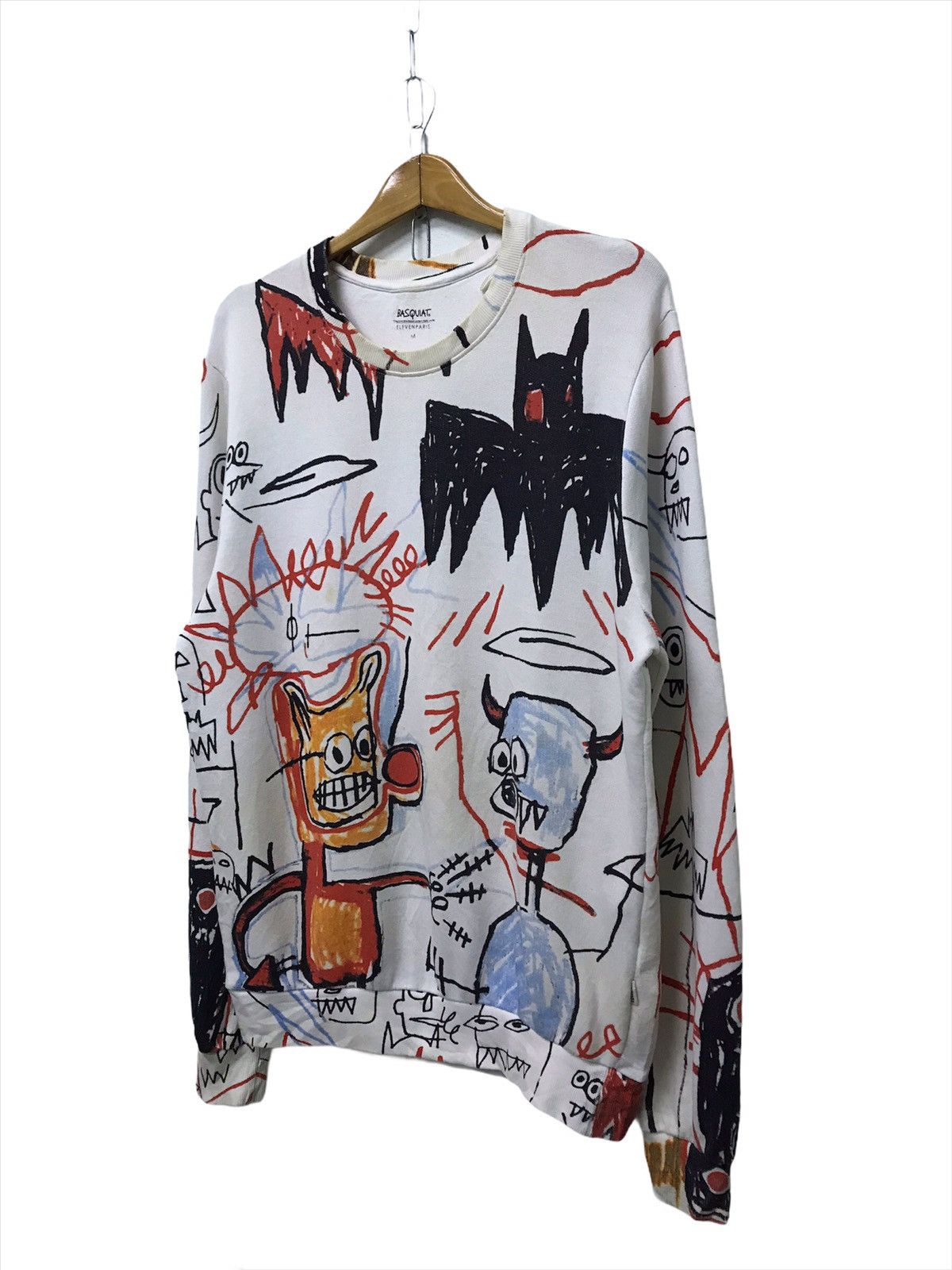 Jean-Michel Basquiat Fullprint Jean Micheal Basquiat Sweatshirt Size US M / EU 48-50 / 2 - 2 Thumbnail
