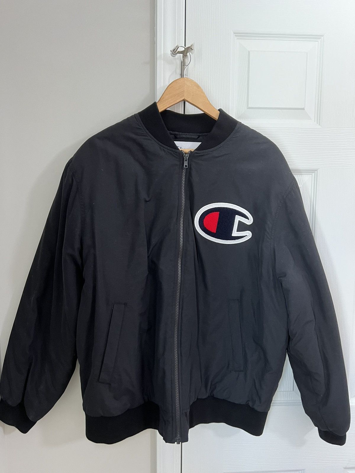 Supreme x champion color blocked jacket sales