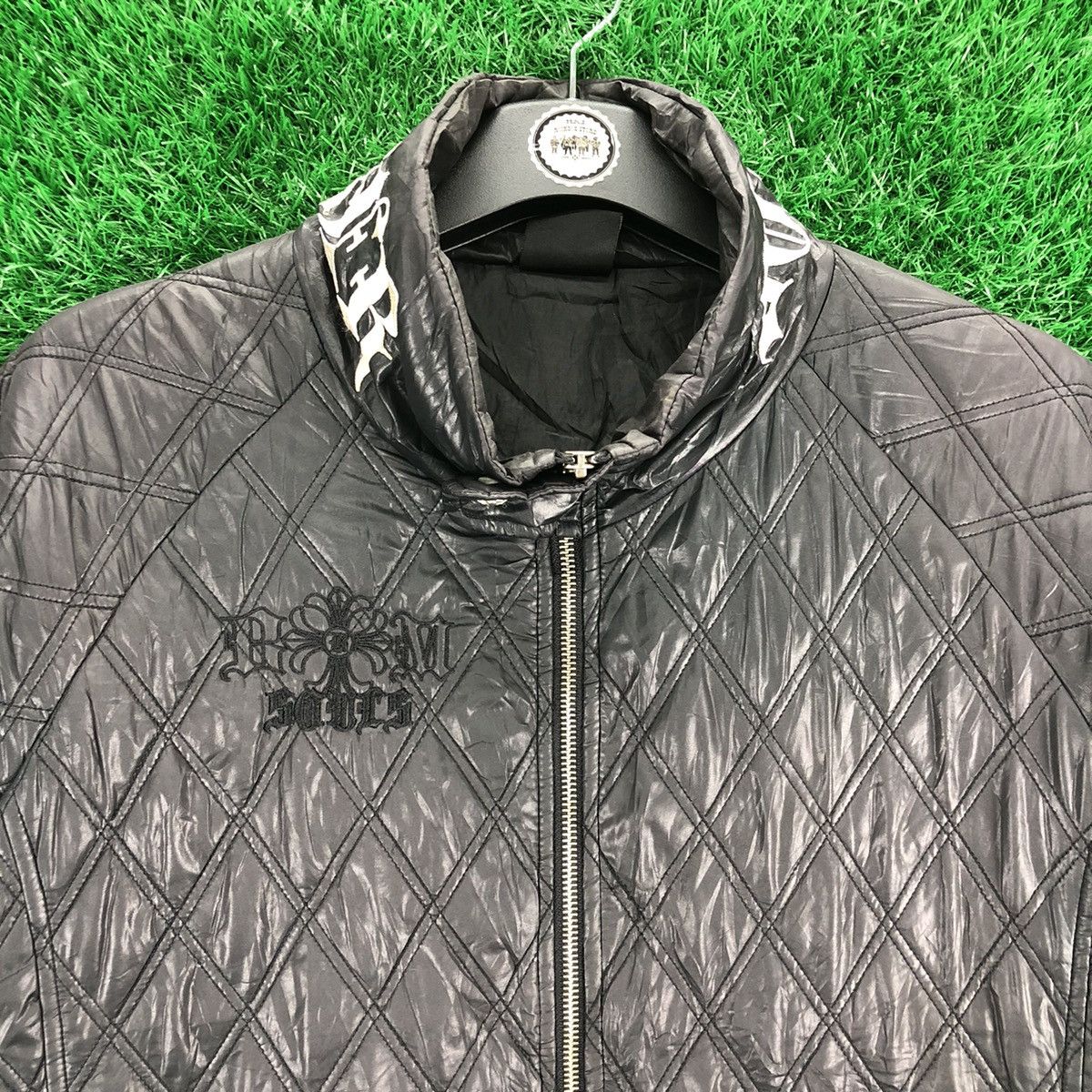 Vintage Vintage Body Maker Chrome Hearts Design Style Quilted Jacket Size US L / EU 52-54 / 3 - 7 Thumbnail