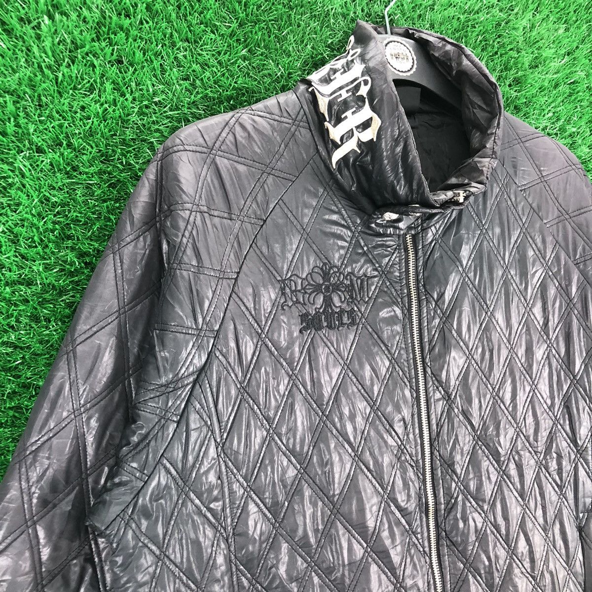 Vintage Vintage Body Maker Chrome Hearts Design Style Quilted Jacket Size US L / EU 52-54 / 3 - 2 Thumbnail
