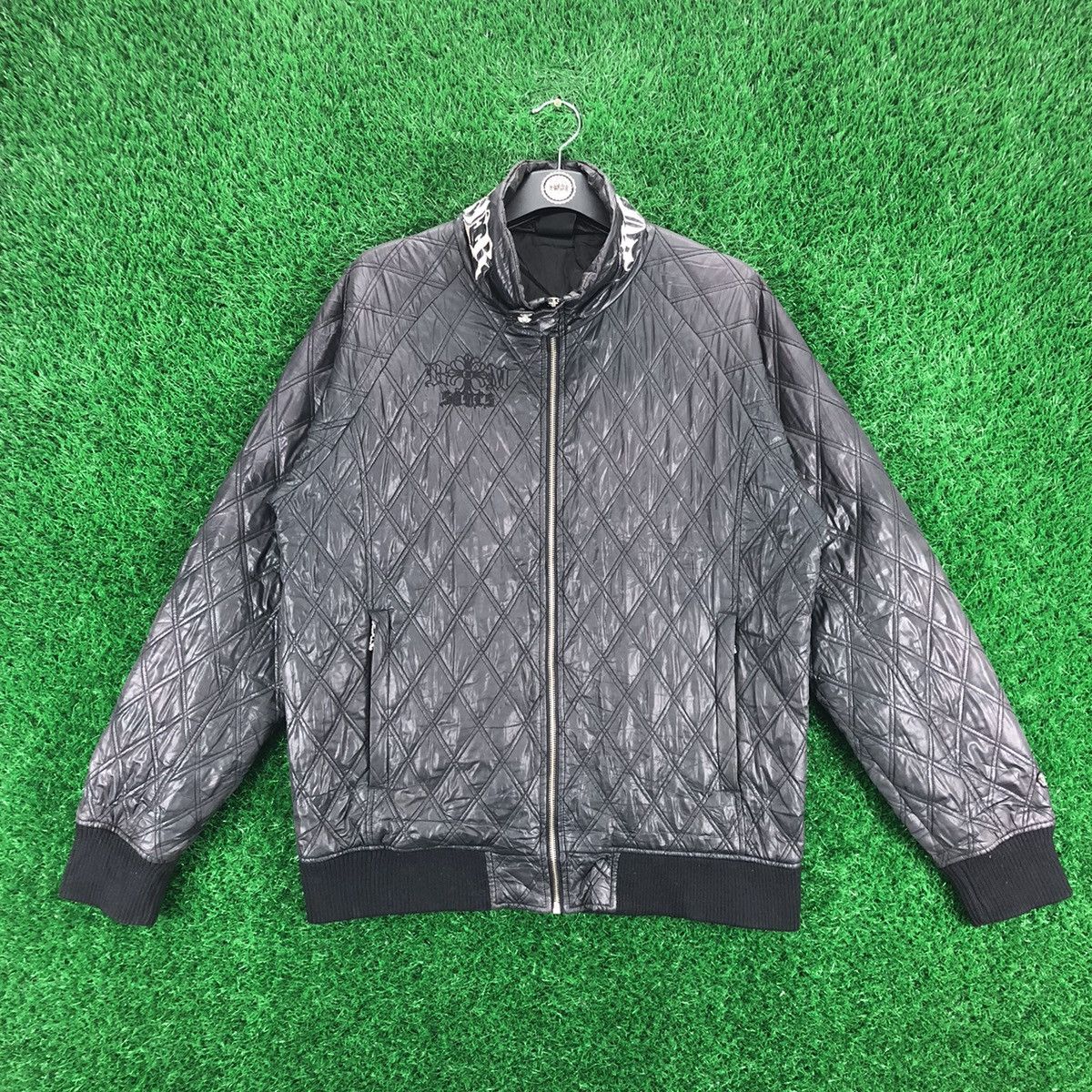 Vintage Vintage Body Maker Chrome Hearts Design Style Quilted Jacket Size US L / EU 52-54 / 3 - 1 Thumbnail