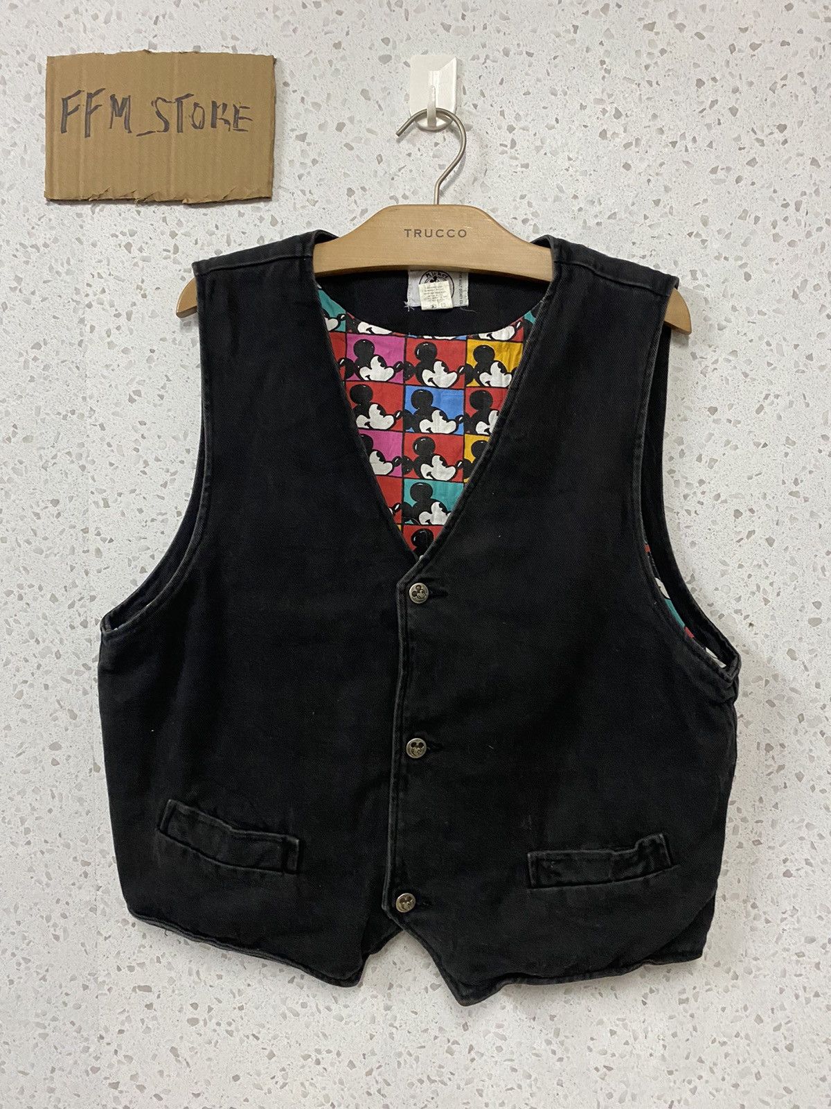 Vintage Disney Mickey Mouse Jeans Vest