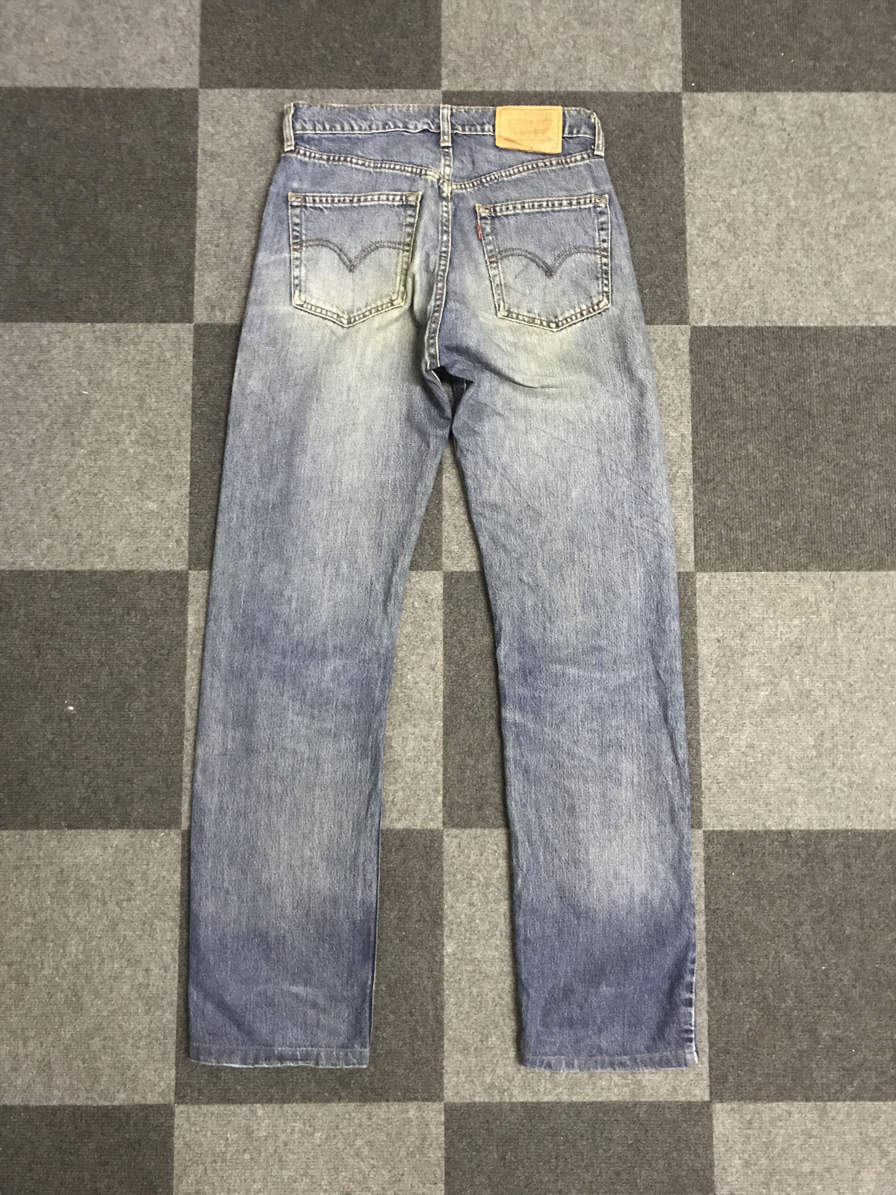 Levi's VLEV128-Vtg Levis 519 Blue Wash Distressed Jeans Size US 30 / EU 46 - 9 Thumbnail