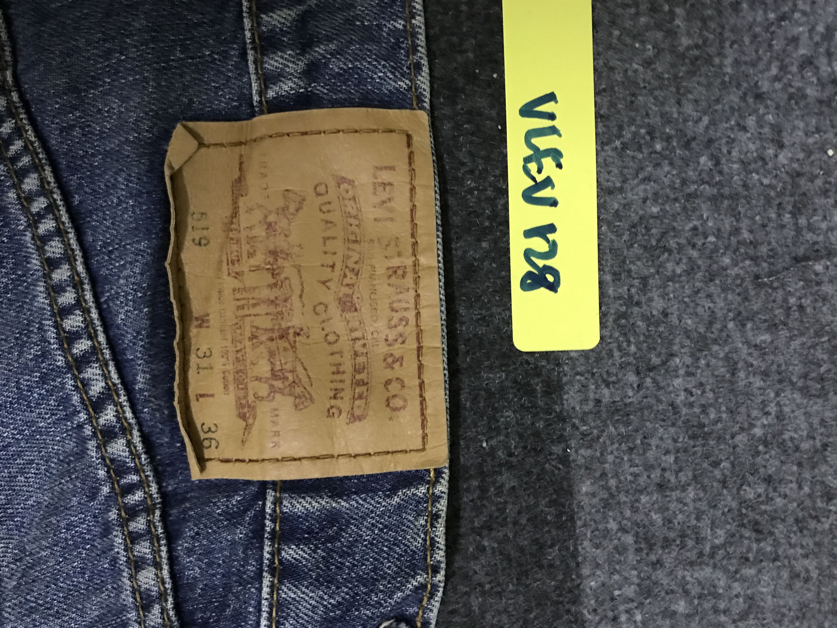 Levi's VLEV128-Vtg Levis 519 Blue Wash Distressed Jeans Size US 30 / EU 46 - 15 Thumbnail