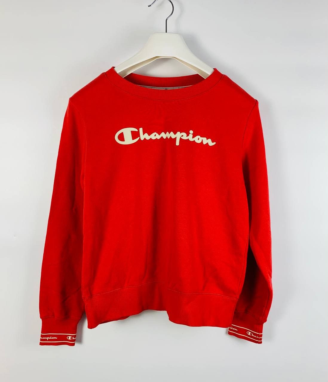 Champion Champion sweatshirt Big Logo cotton red M Size US M / EU 48-50 / 2 - 1 Thumbnail