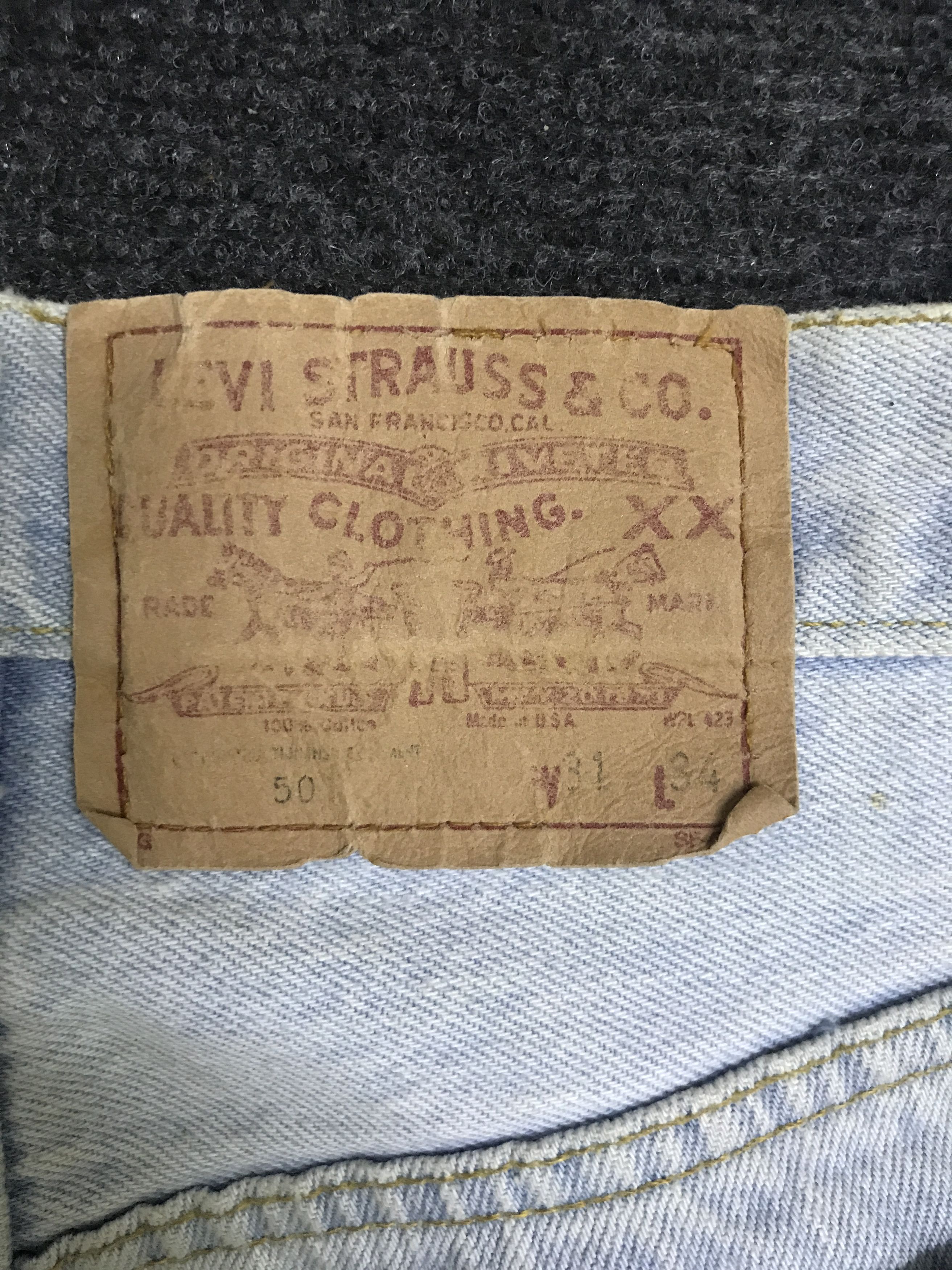 Levi's VL163- Vintage Levis 501 Light Wash Jeans Size US 29 - 11 Thumbnail