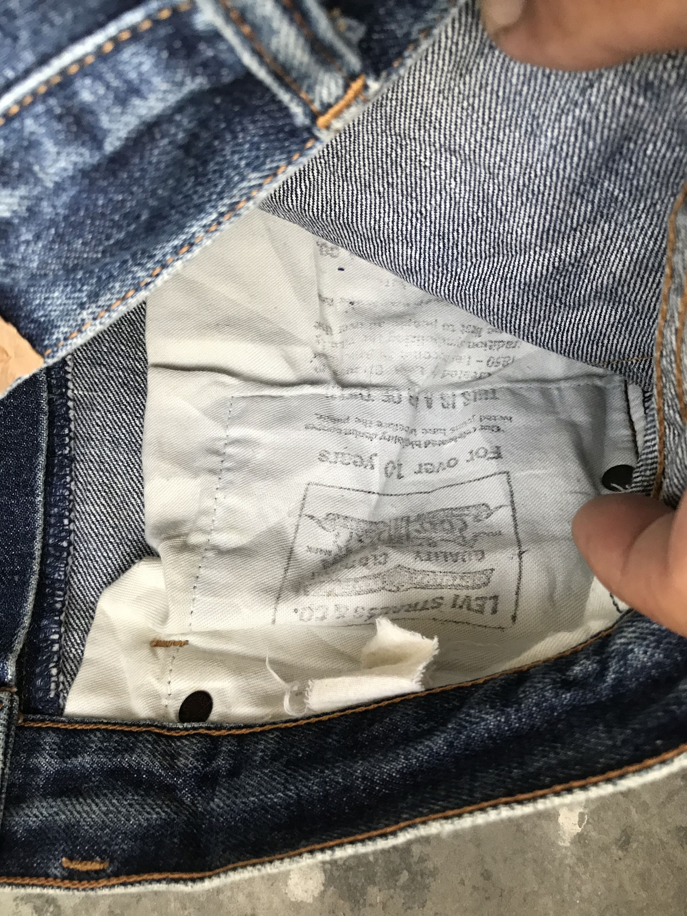 Levi's VLEV30 - LEVIS 502 BIG E Japan Denim Size US 29 - 18 Thumbnail