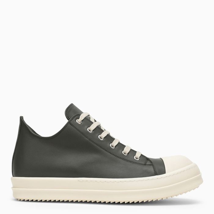 Rick Owens Rick Owens Luxor Dark Green/White Low Trainer | Grailed