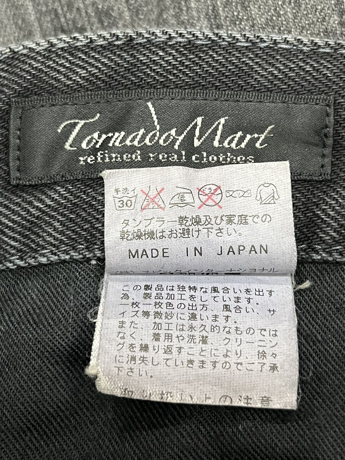 Tornado Mart FYE🔥TORNADO MART Japan Punk Bluish Whiskered Slim Fit Denim Size US 30 / EU 46 - 11 Thumbnail