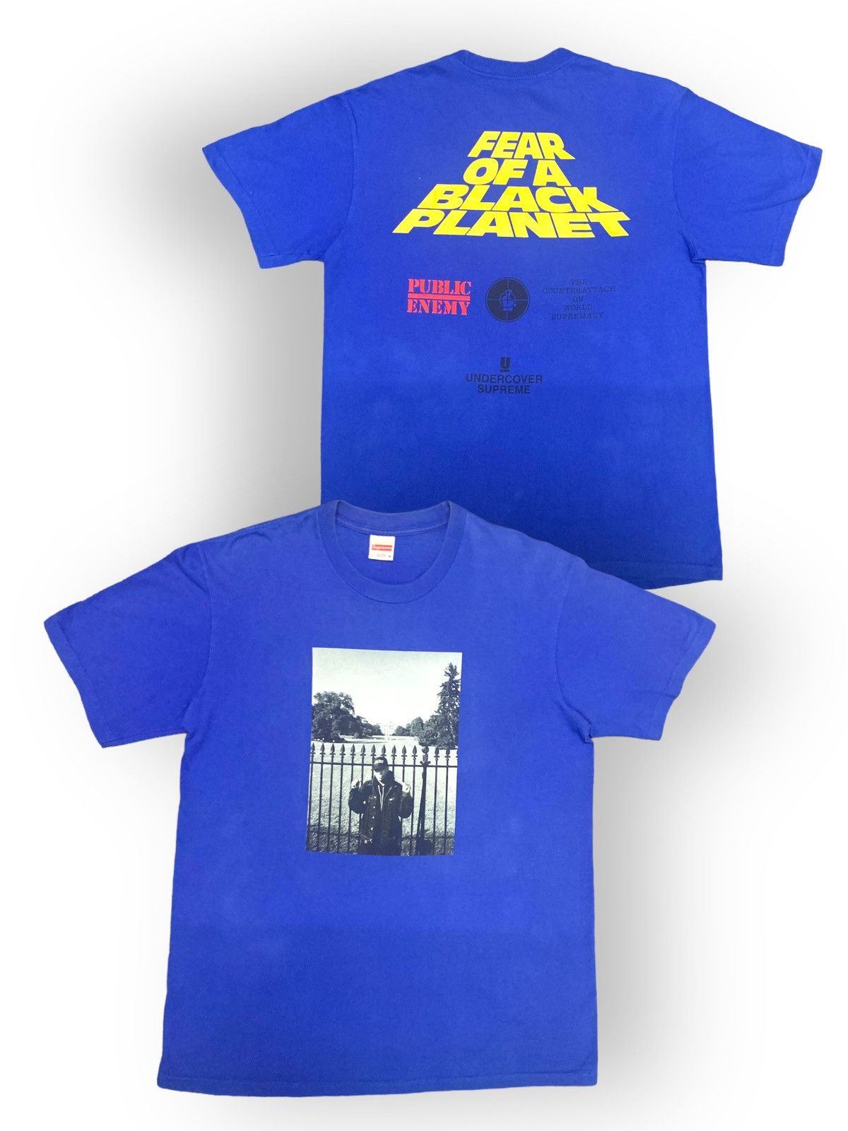 Public Enemy × Supreme × Undercover Blue Supreme Undercover Public Enemy Fear Of Black Planet Size US M / EU 48-50 / 2 - 5 Thumbnail