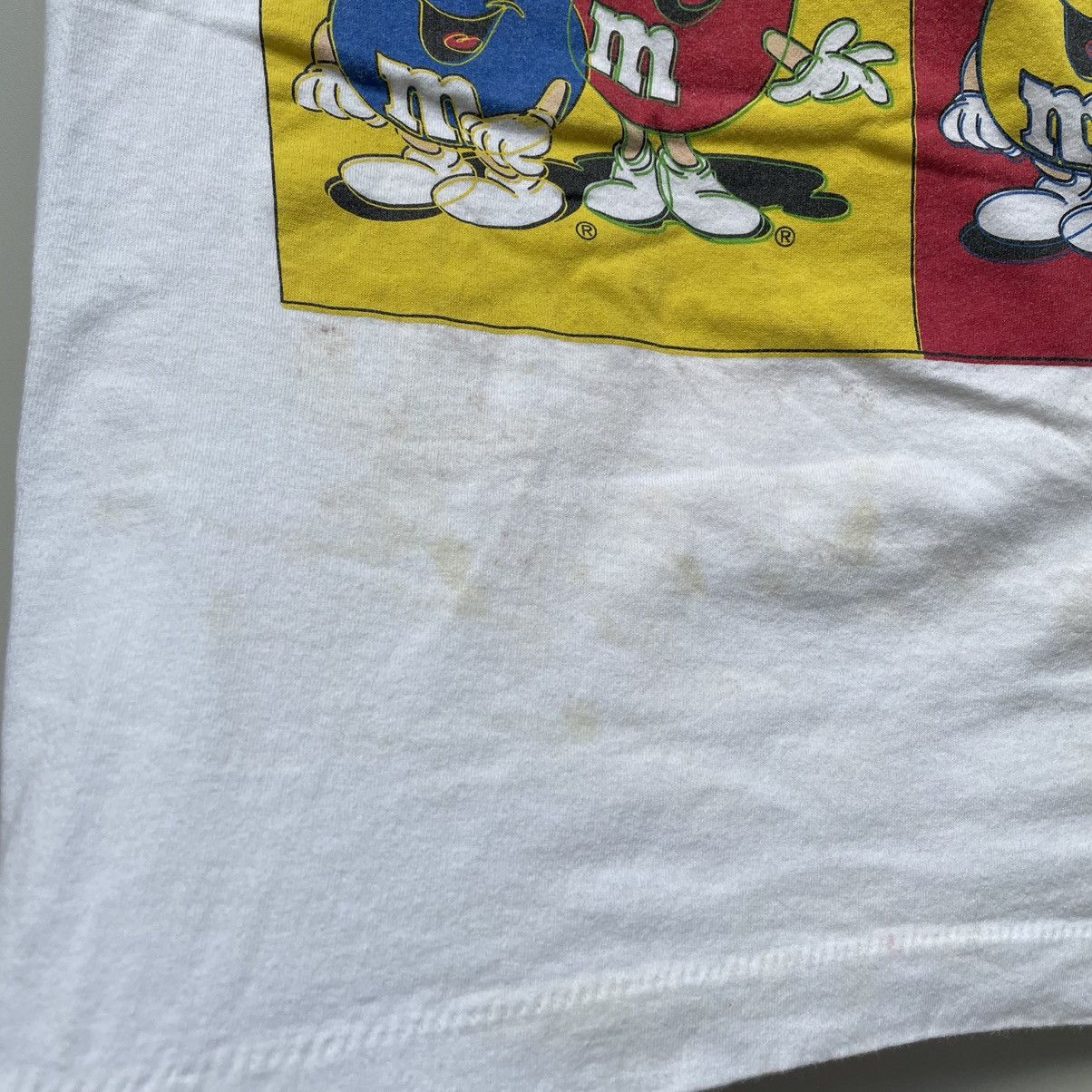 Vintage Vintage 90s M&Ms promo art graphic T shirt white medium rare Size US M / EU 48-50 / 2 - 3 Thumbnail