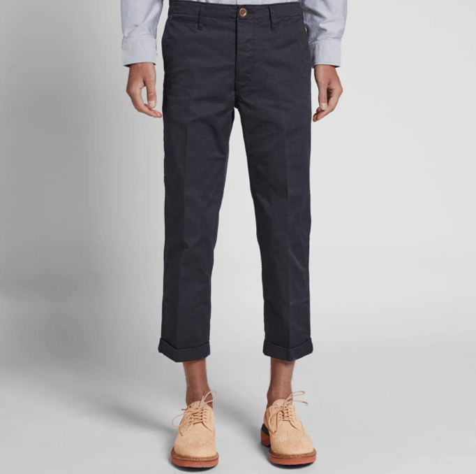 image of Visvim - High Water Chino in Khaki, Men's (Size 32)