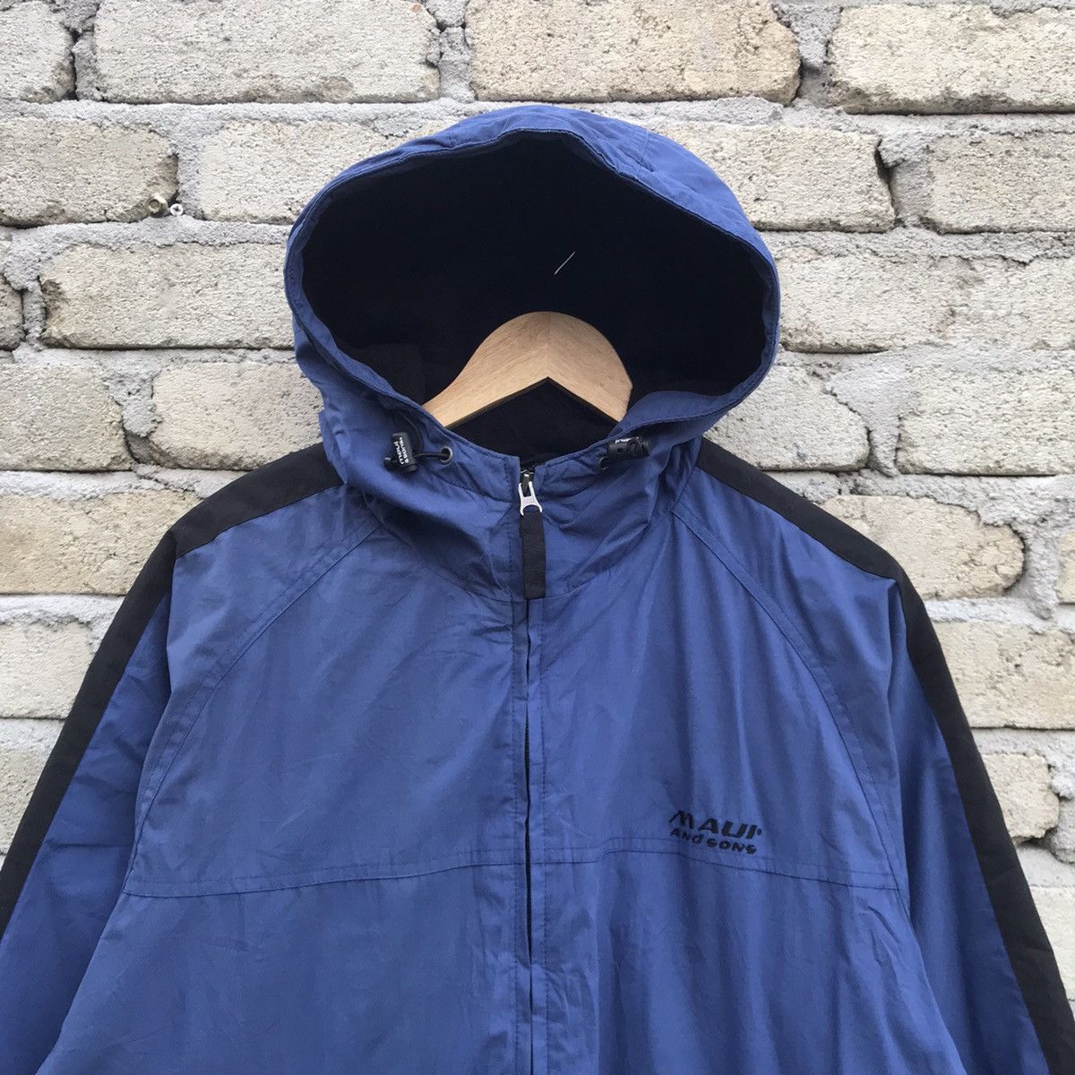 Maui and Sons Vintage 90s Maui & sons hoodie jacket fleece lining Size US L / EU 52-54 / 3 - 4 Thumbnail