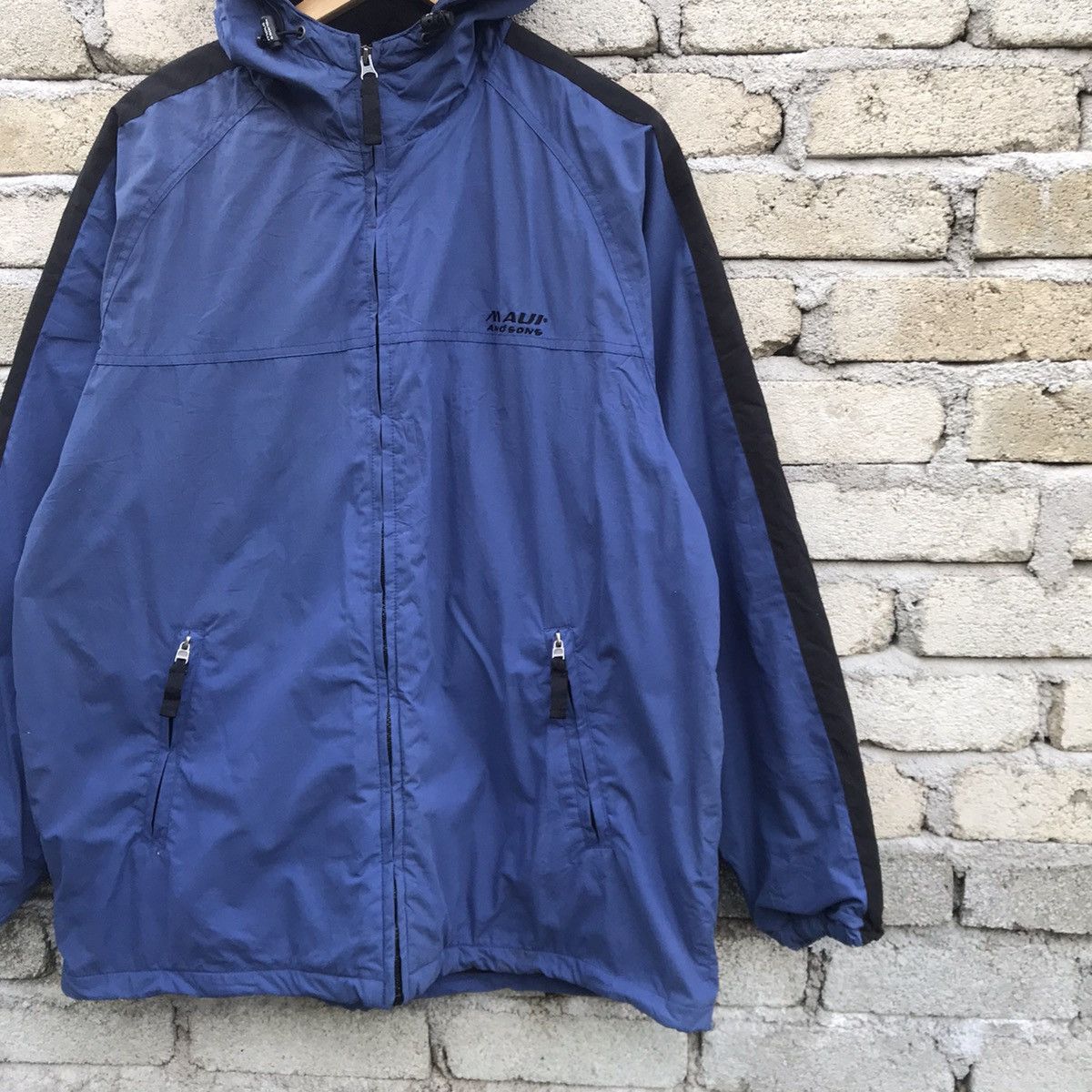 Maui and Sons Vintage 90s Maui & sons hoodie jacket fleece lining Size US L / EU 52-54 / 3 - 2 Thumbnail