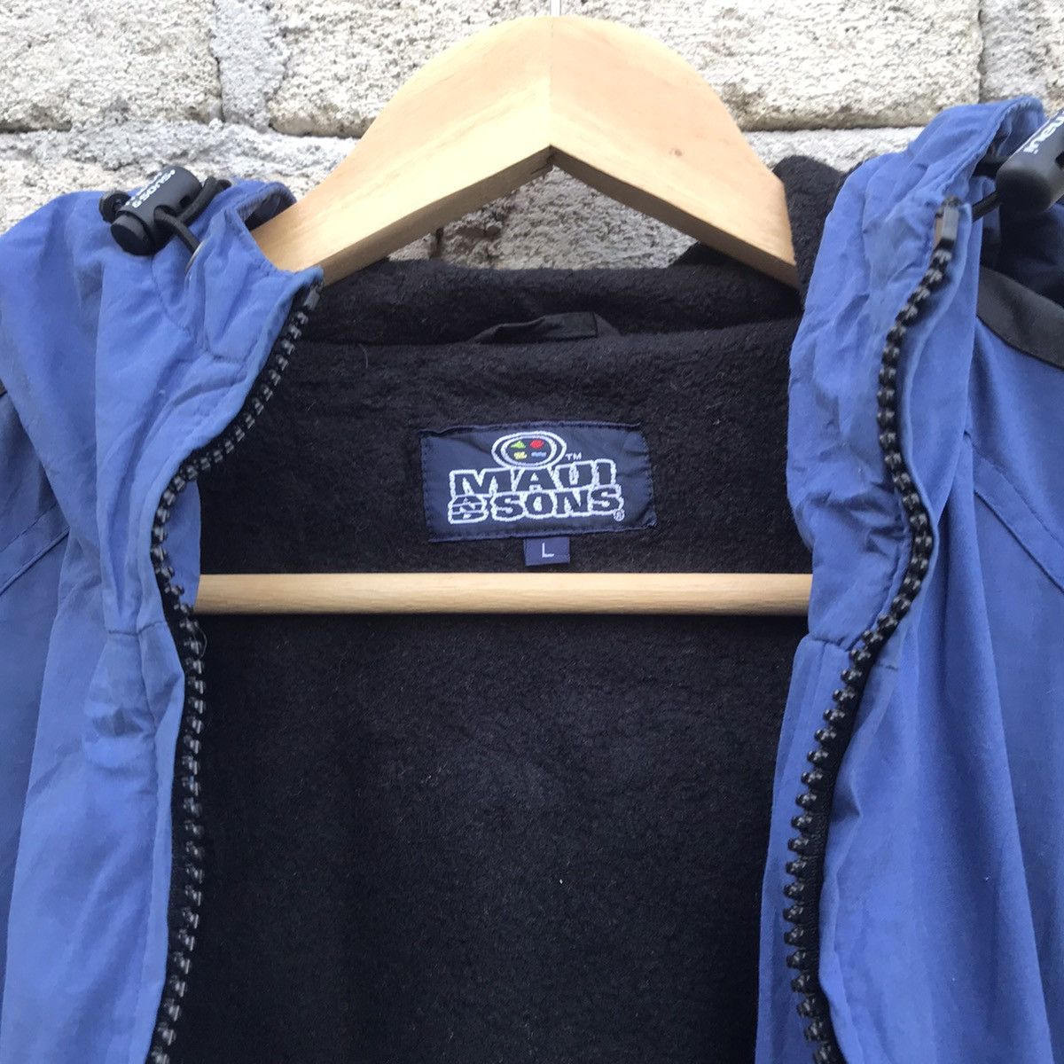 Maui and Sons Vintage 90s Maui & sons hoodie jacket fleece lining Size US L / EU 52-54 / 3 - 7 Thumbnail