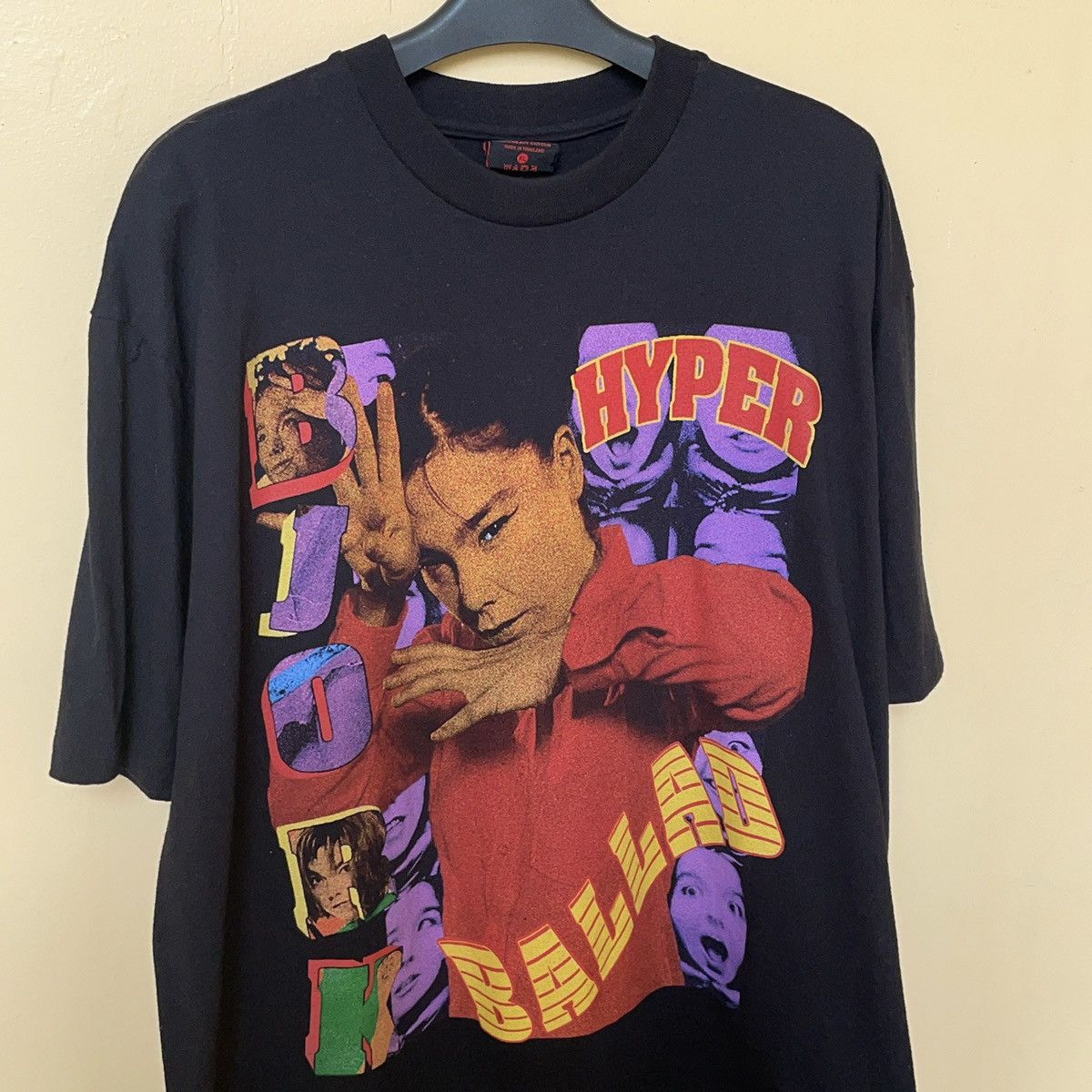 Band Tees × Rap Tees × Vintage Rare Bjork Hyper Ballad Rap