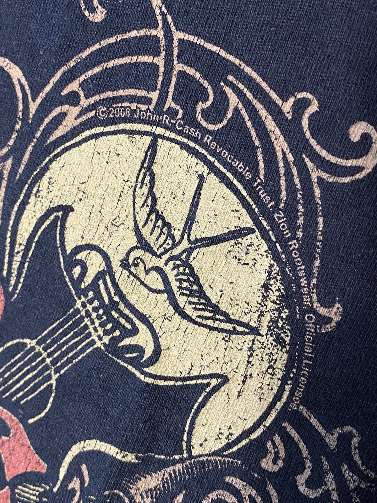 Band Tees 2008 Johnny Cash Rock Tee T-shirt Vintage Size US L / EU 52-54 / 3 - 4 Thumbnail