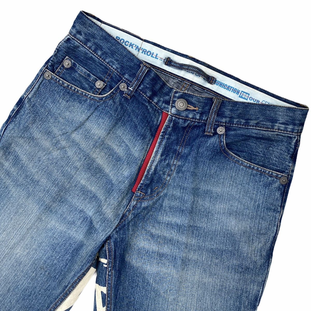 Japanese Brand × PPFM PPFM MEXICO Printed Denim Jeans Size US 33 - 3 Thumbnail