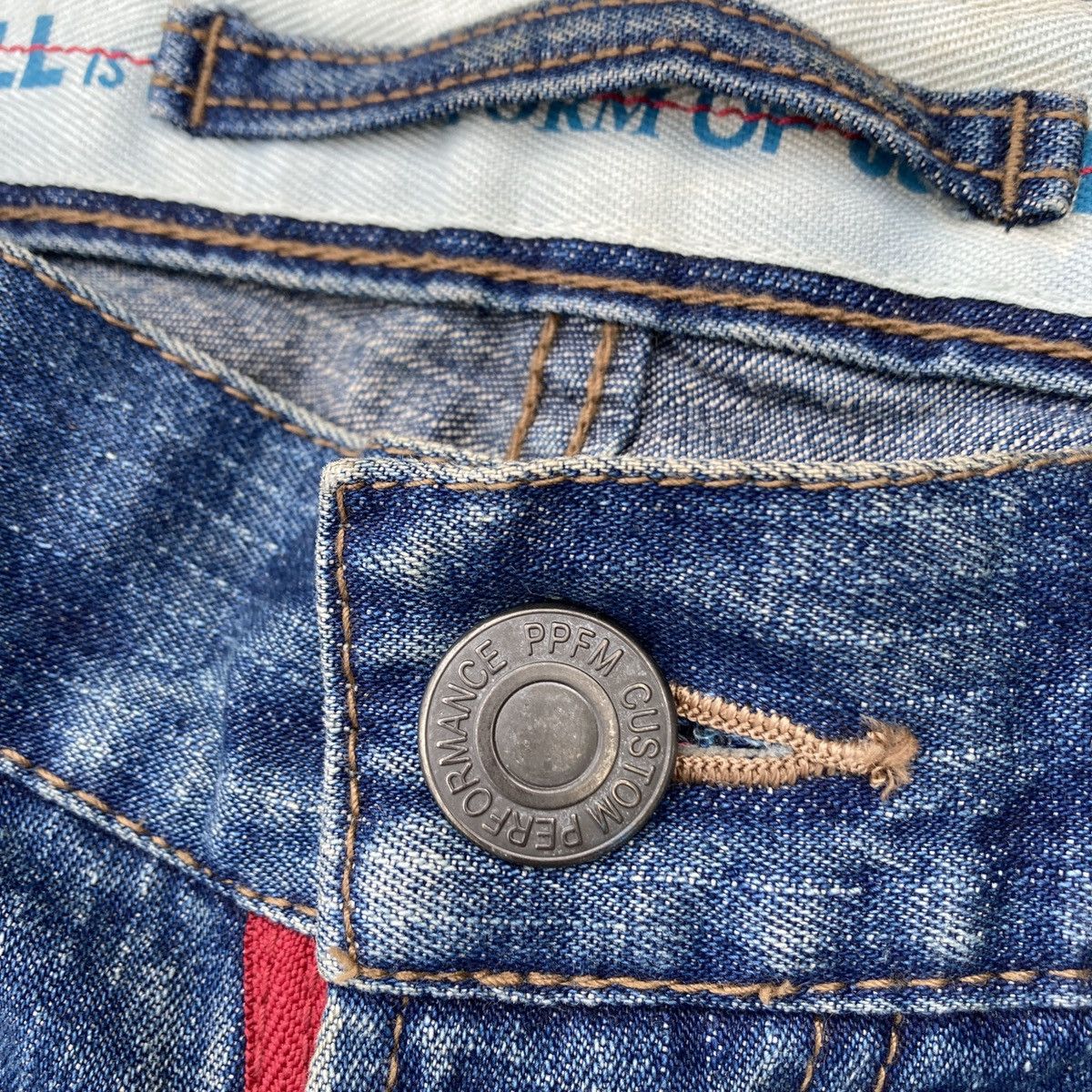 Japanese Brand × PPFM PPFM MEXICO Printed Denim Jeans Size US 33 - 9 Thumbnail