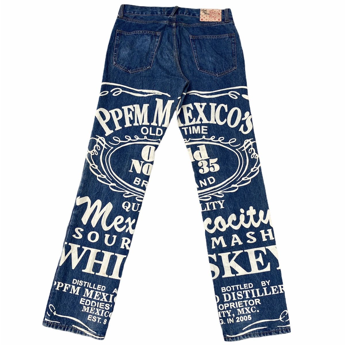 Japanese Brand × PPFM PPFM MEXICO Printed Denim Jeans Size US 33 - 5 Thumbnail