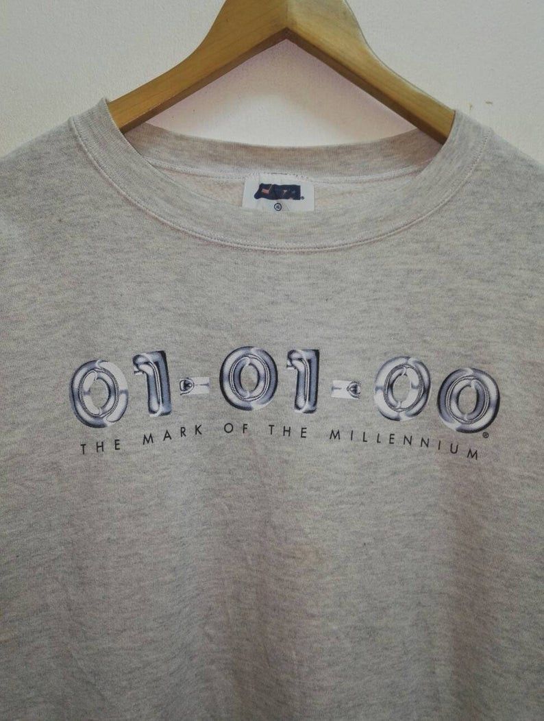 Vintage The Mark Of The Millennium Sweatshirt Sportswear Big Logo Size US XL / EU 56 / 4 - 2 Thumbnail