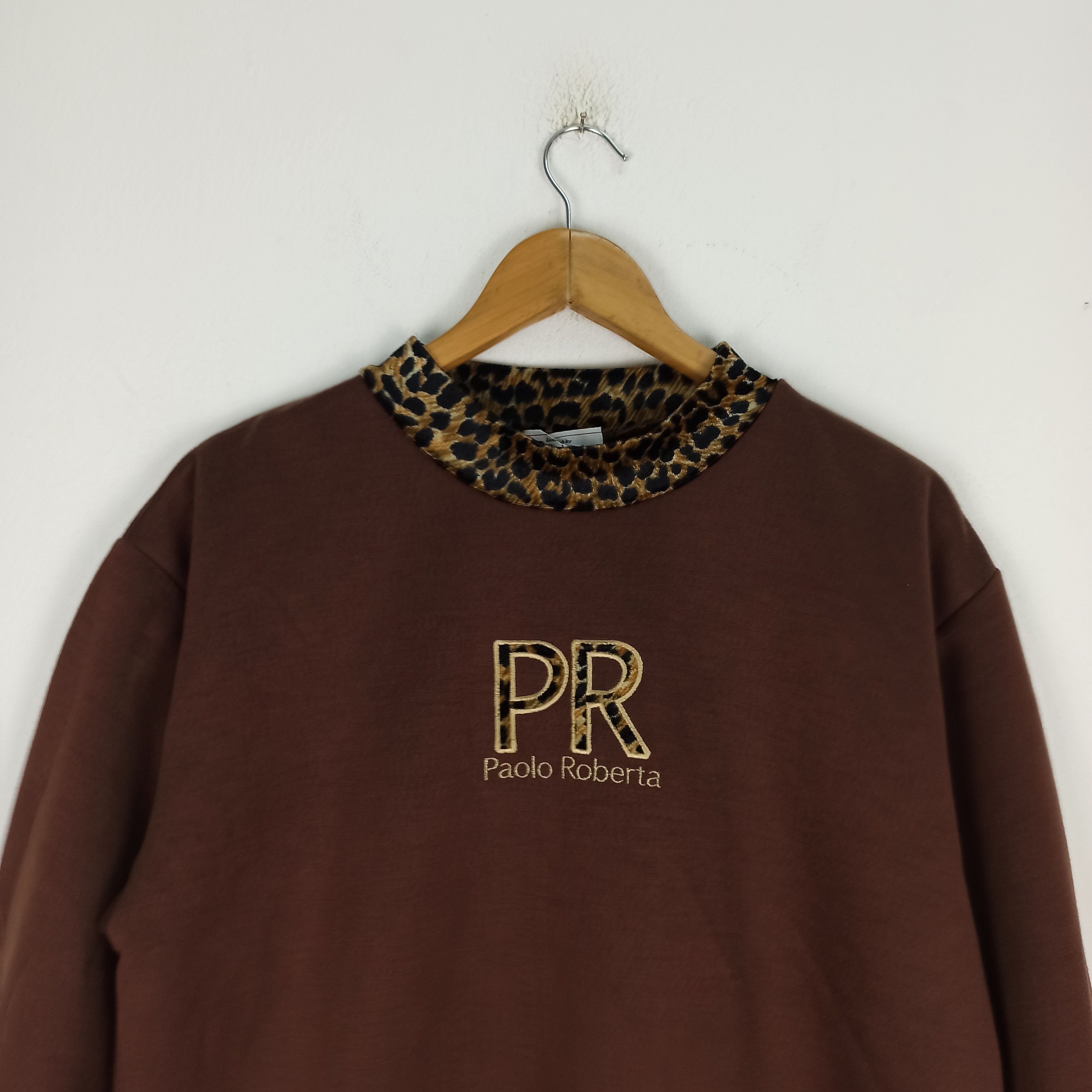 Vintage Vintage🔥 Designer Paolo Roberta Italy Leopard Design Size US L / EU 52-54 / 3 - 2 Thumbnail