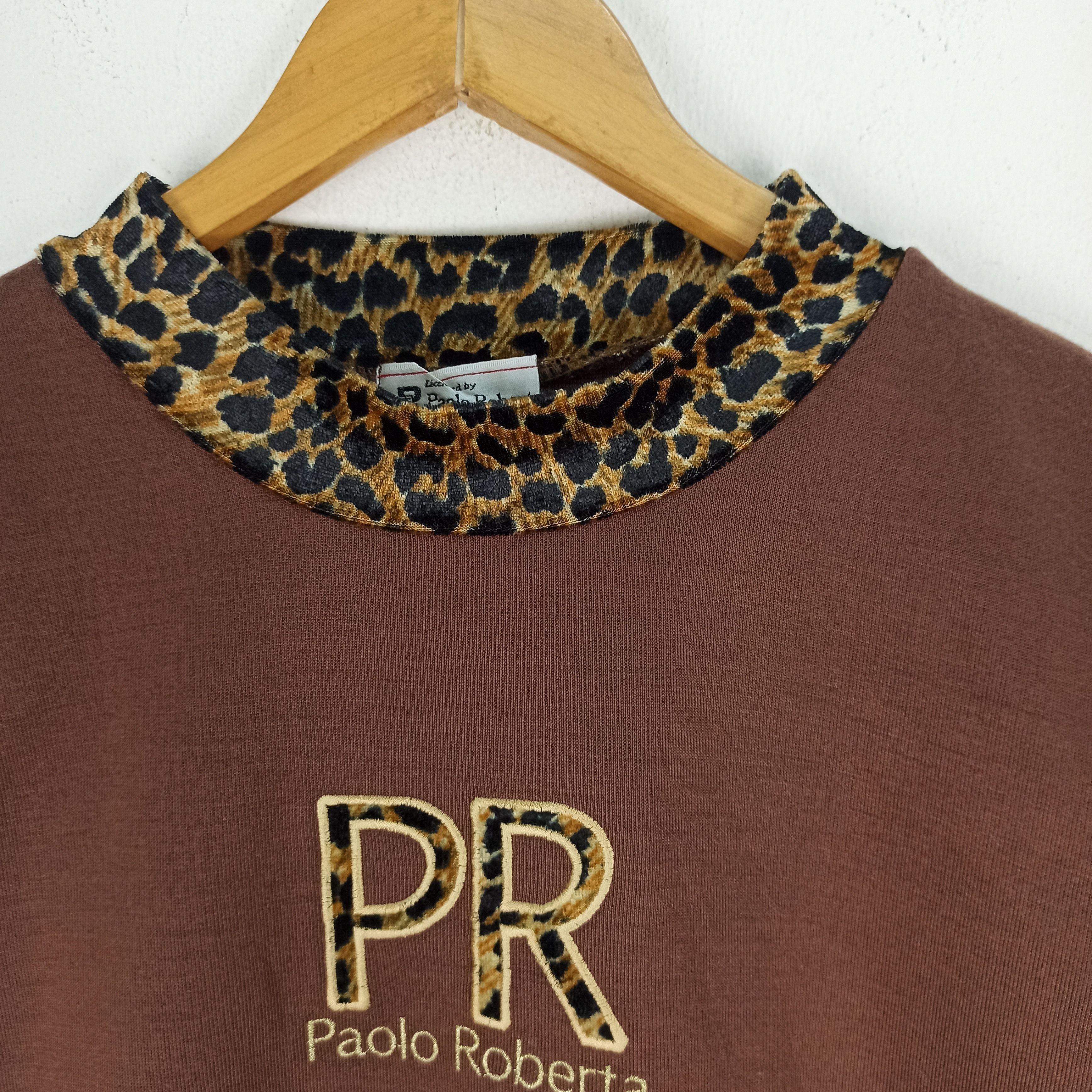 Vintage Vintage🔥 Designer Paolo Roberta Italy Leopard Design Size US L / EU 52-54 / 3 - 3 Thumbnail