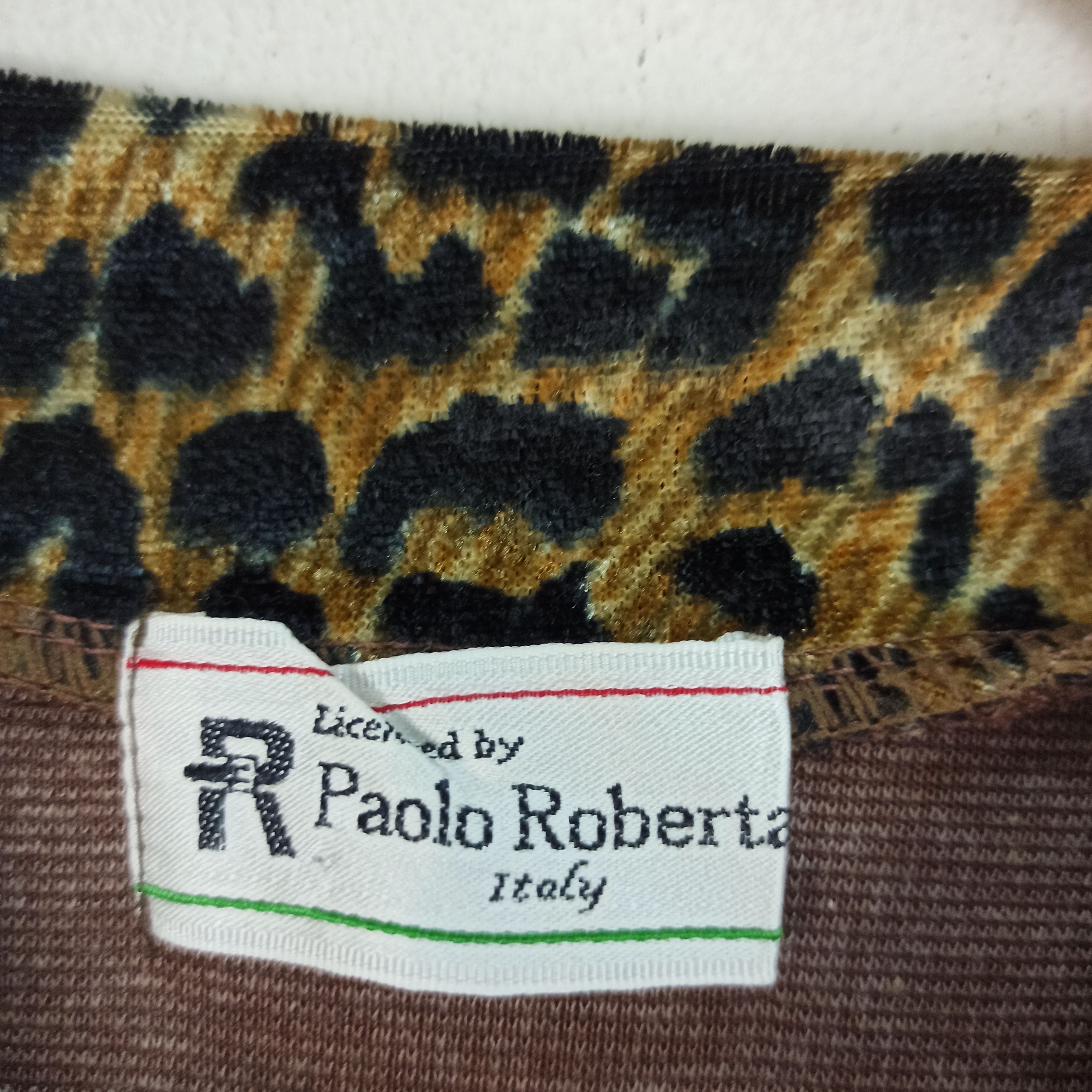 Vintage Vintage🔥 Designer Paolo Roberta Italy Leopard Design Size US L / EU 52-54 / 3 - 7 Thumbnail