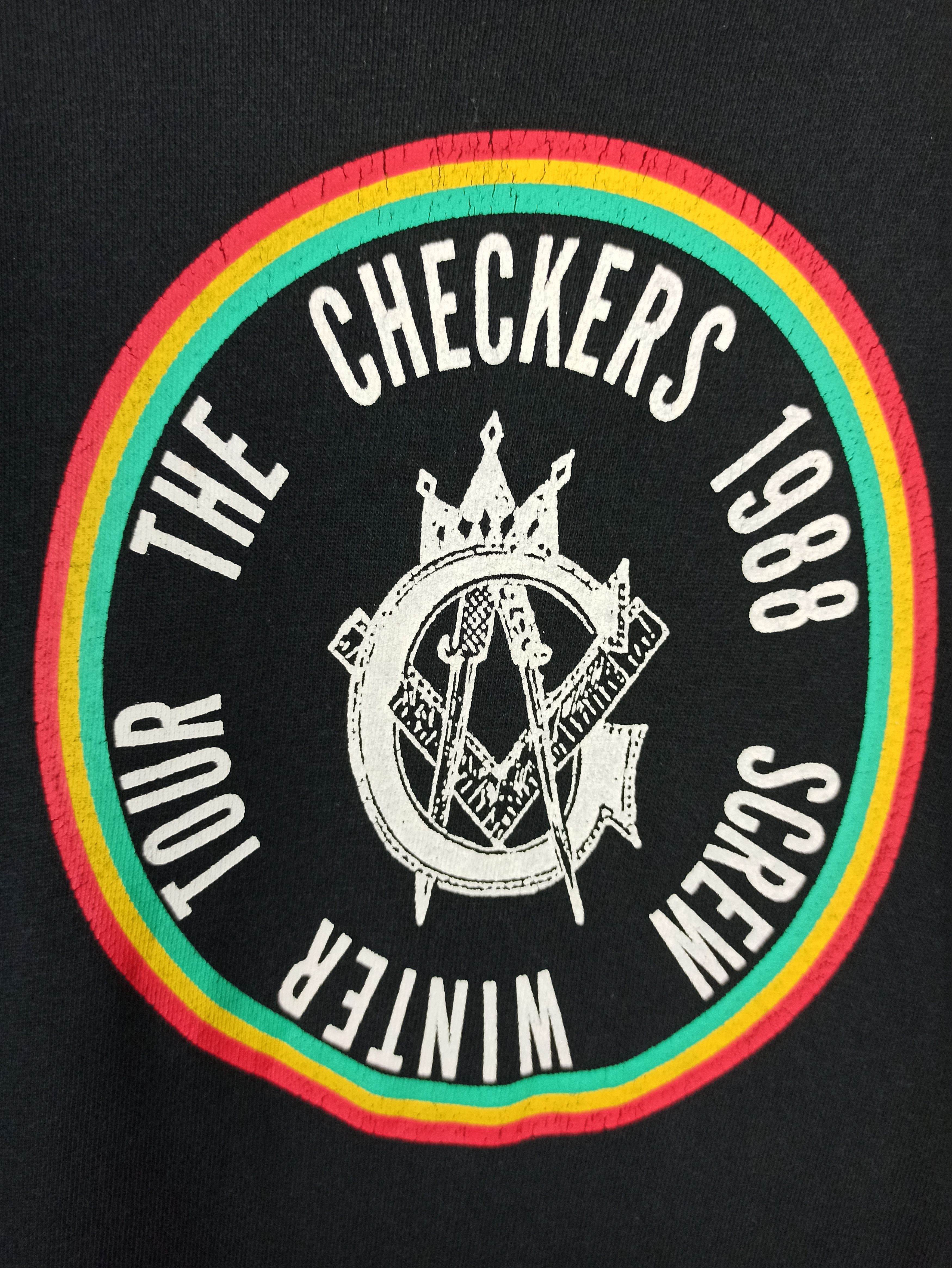 Band Tees Vintage🔥 The Checkers 1988 Popular Japanese Band (c37) Size US M / EU 48-50 / 2 - 2 Thumbnail
