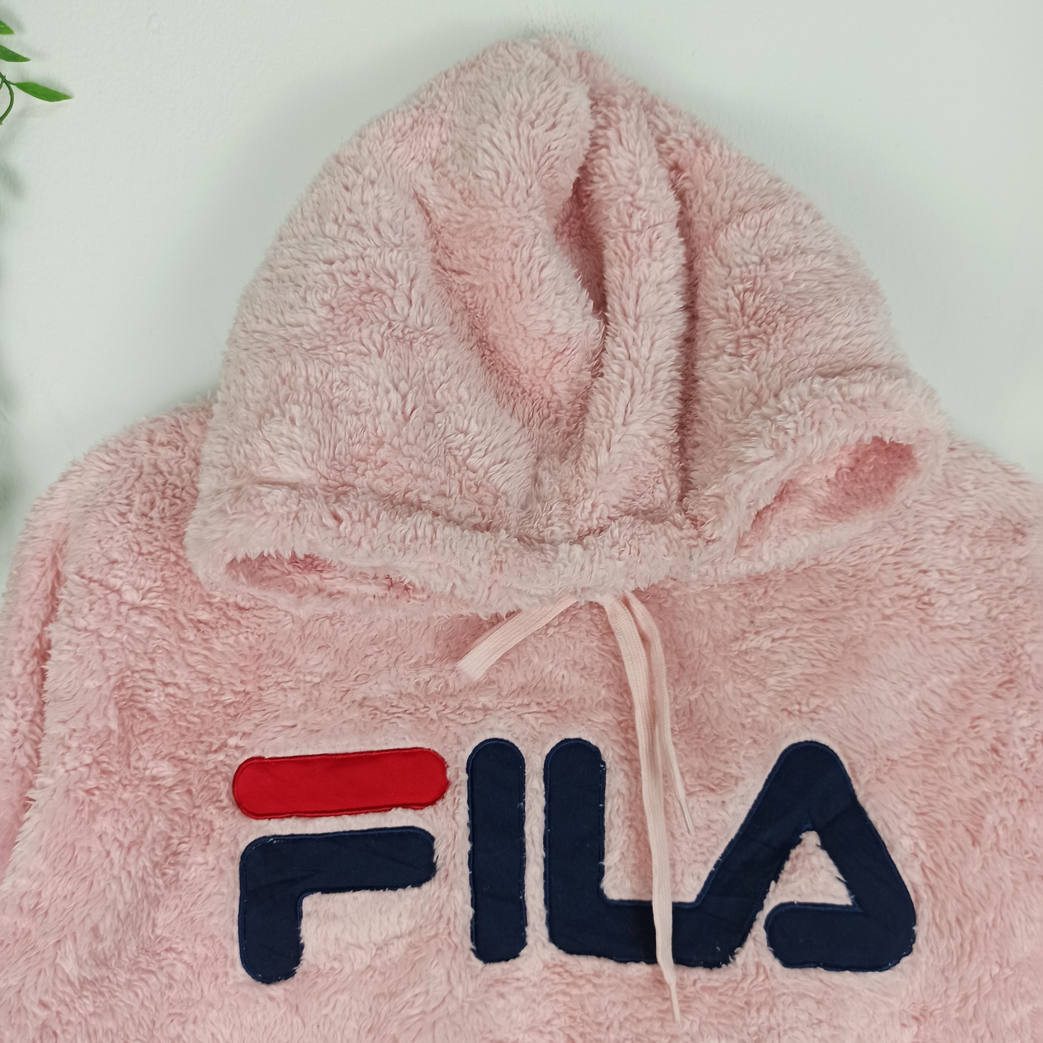Fila Rare🔥 Fila Hoodie Sweatshirt Fleece Fur for Ladies Size ONE SIZE - 2 Thumbnail