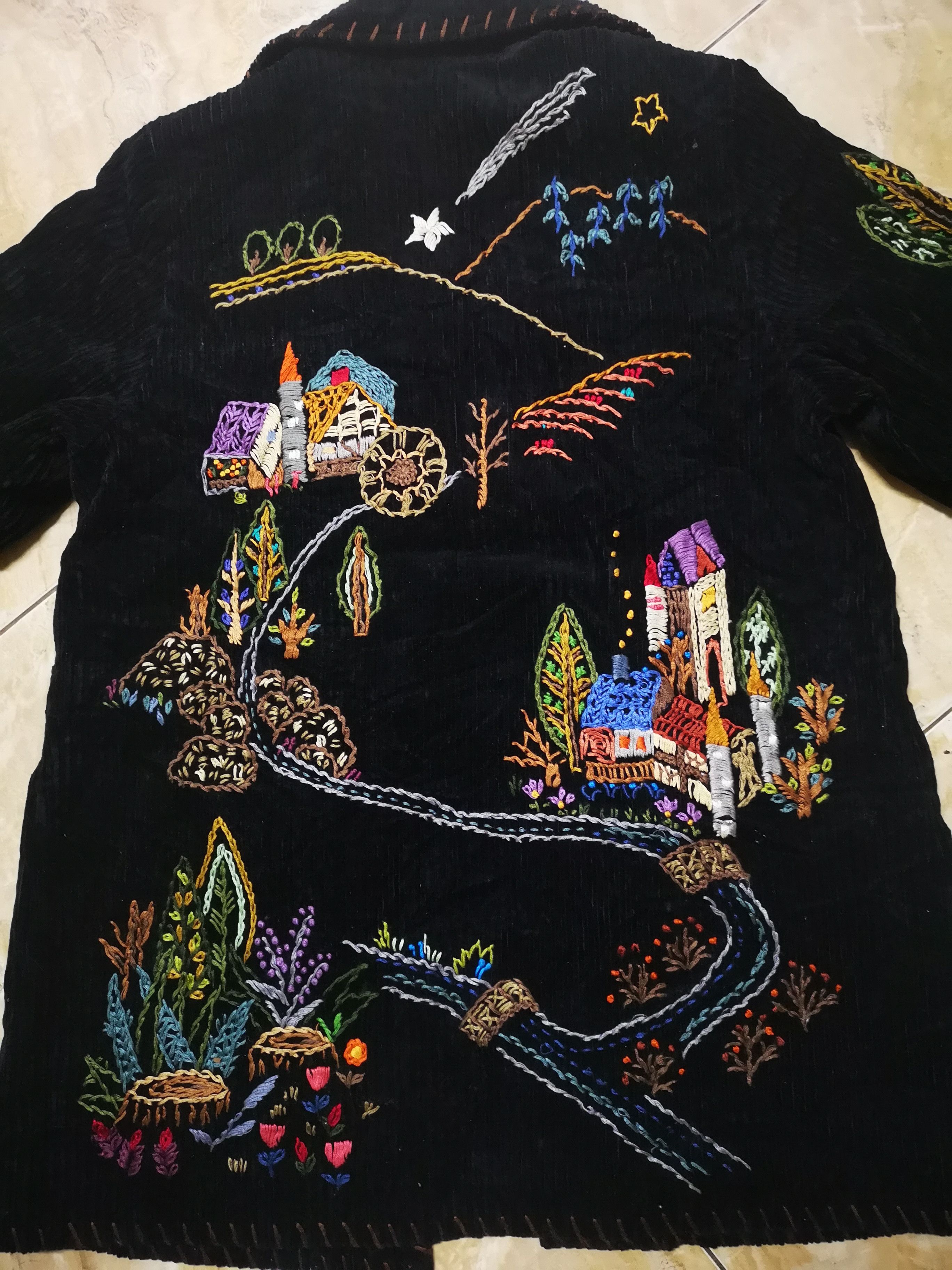 Handmade Japanese Cardigan design Hand made embroidery Size US S / EU 44-46 / 1 - 5 Thumbnail