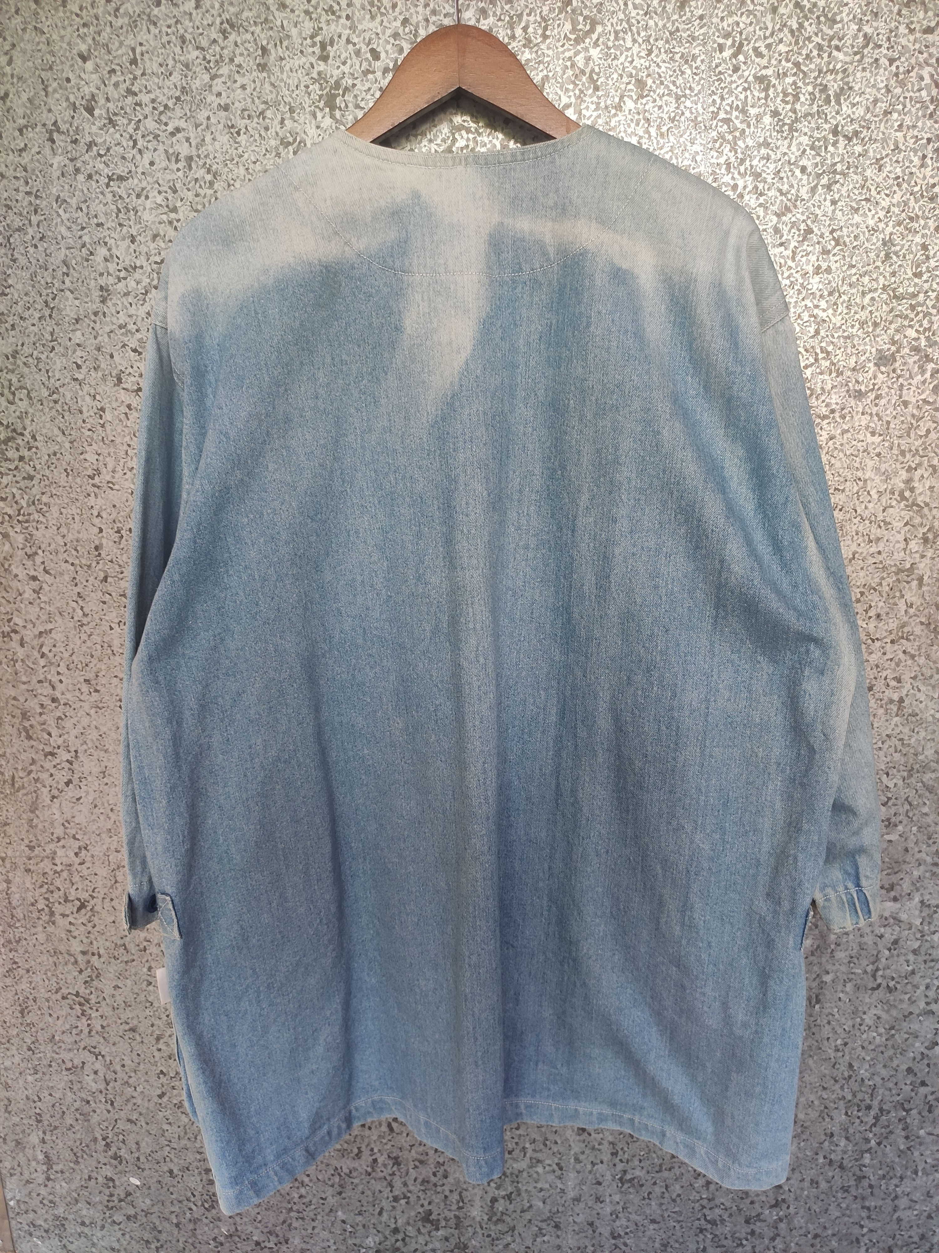 Issey Miyake 🔥 Issey Miyake denim jacket cheongsam design stone wash Size US L / EU 52-54 / 3 - 5 Thumbnail