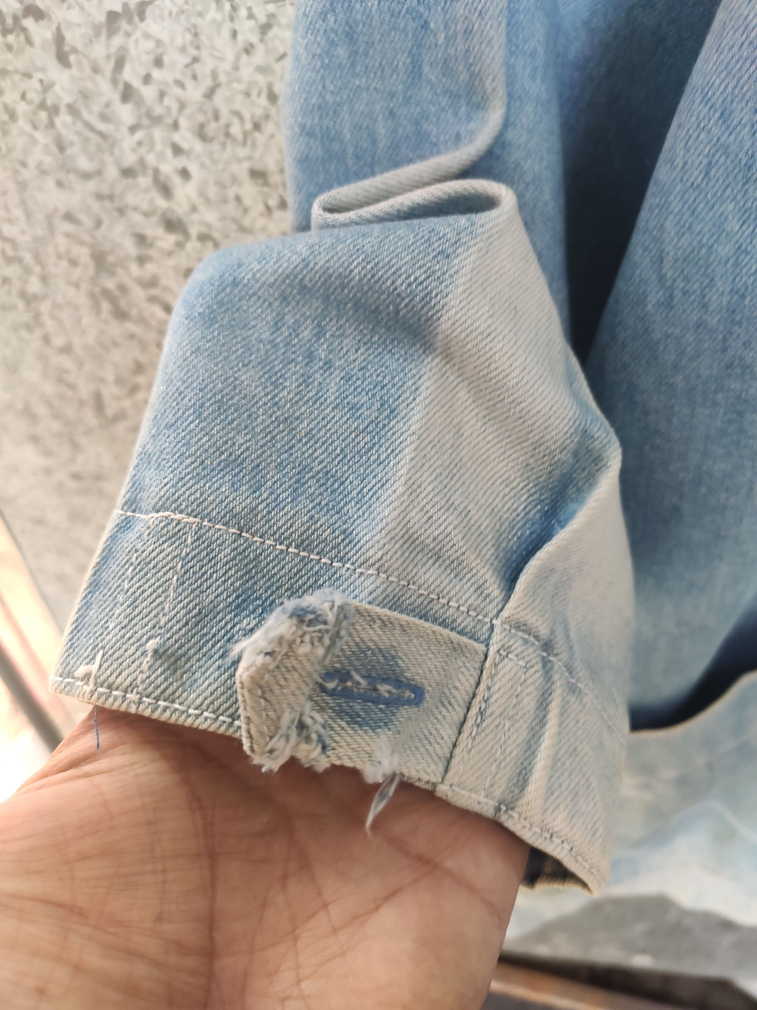 Issey Miyake 🔥 Issey Miyake denim jacket cheongsam design stone wash Size US L / EU 52-54 / 3 - 9 Thumbnail