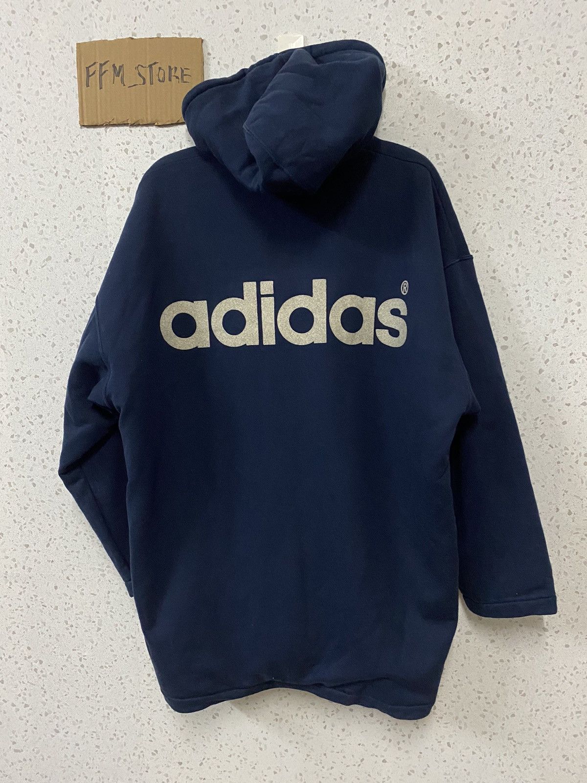 Adidas Vintage Adidas Hooded Jacket Size US L / EU 52-54 / 3 - 1 Thumbnail