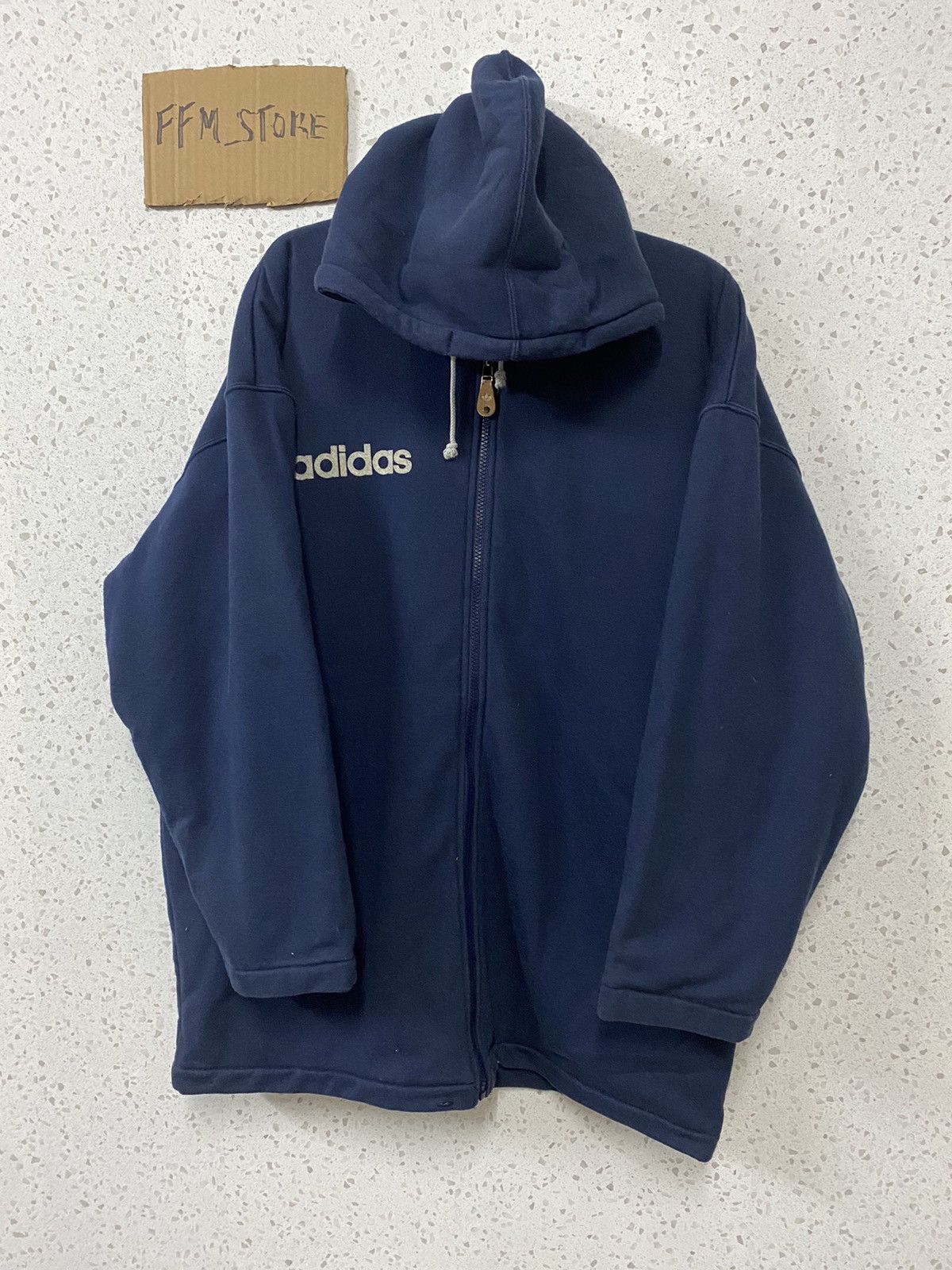 Adidas Vintage Adidas Hooded Jacket Size US L / EU 52-54 / 3 - 2 Thumbnail