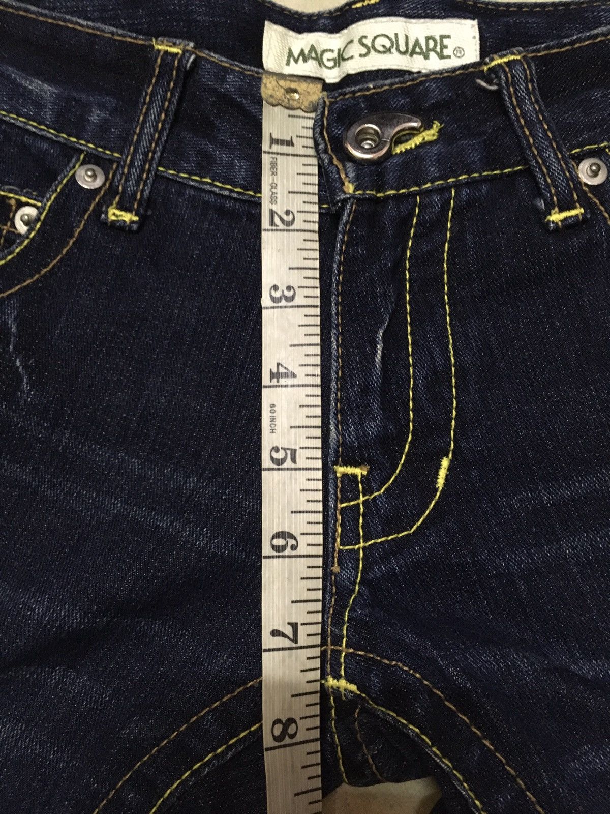 Japanese Brand Japanese Brand Magic Square Patchwork Distressed Denim Pants Size US 31 - 11 Thumbnail