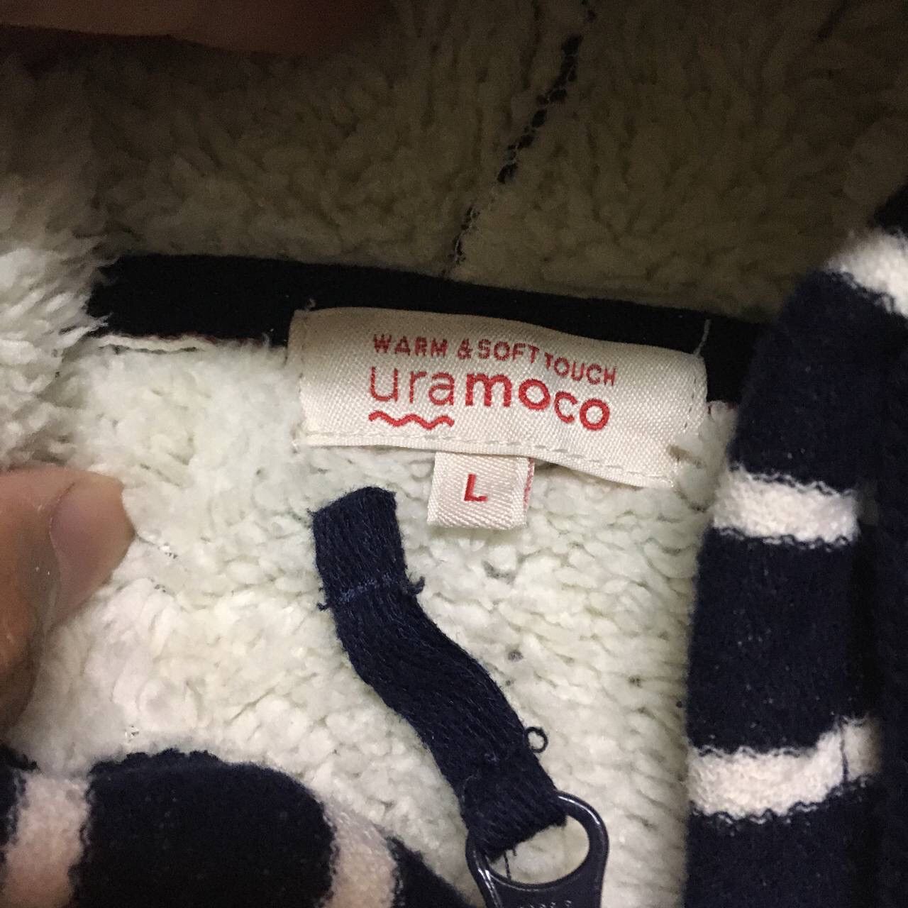 Japanese Brand Japanese Brand Uramoco Closshi Stripe sweater hoody Size US L / EU 52-54 / 3 - 6 Thumbnail