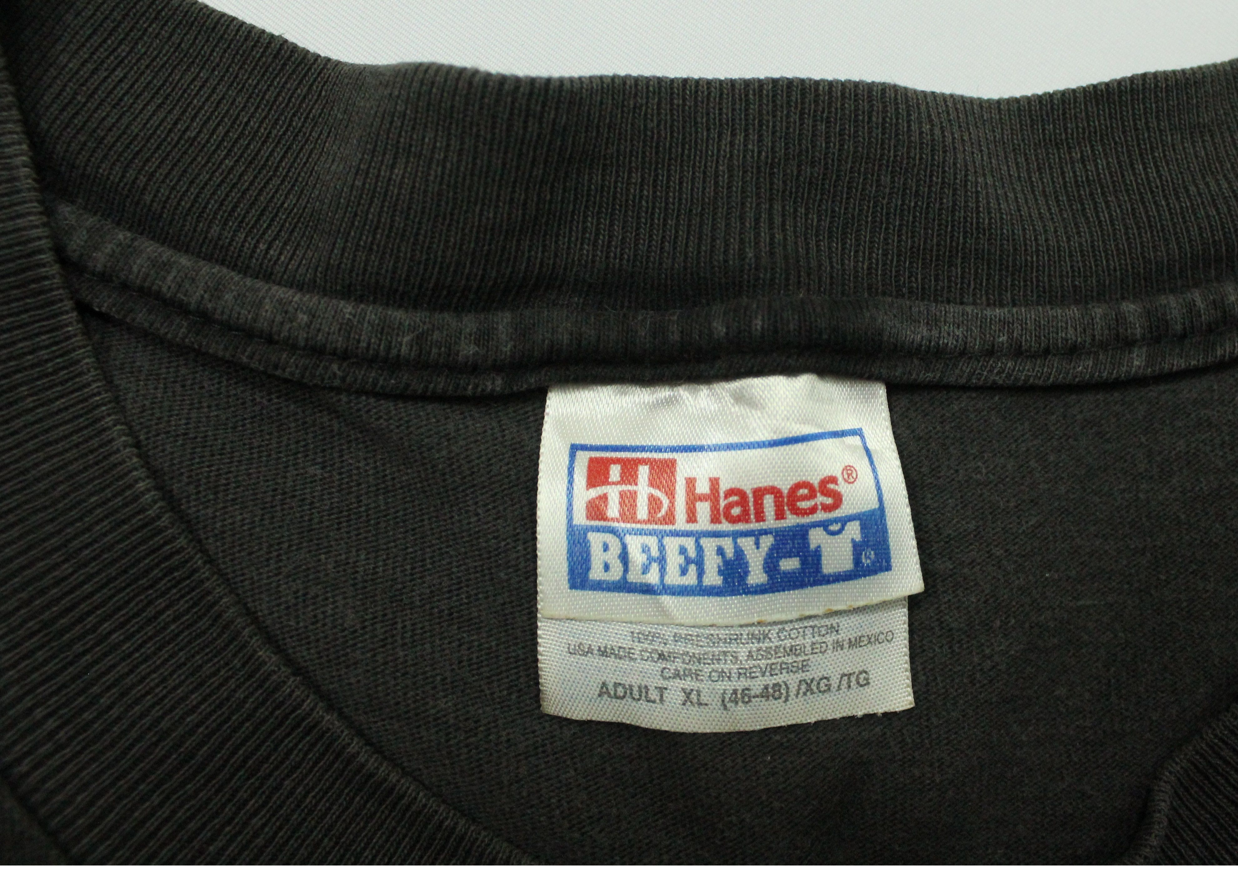 NFL × Vintage Faded Black Distressed Vintage SUPER SUNDAY T Shirt Size US XL / EU 56 / 4 - 13 Thumbnail