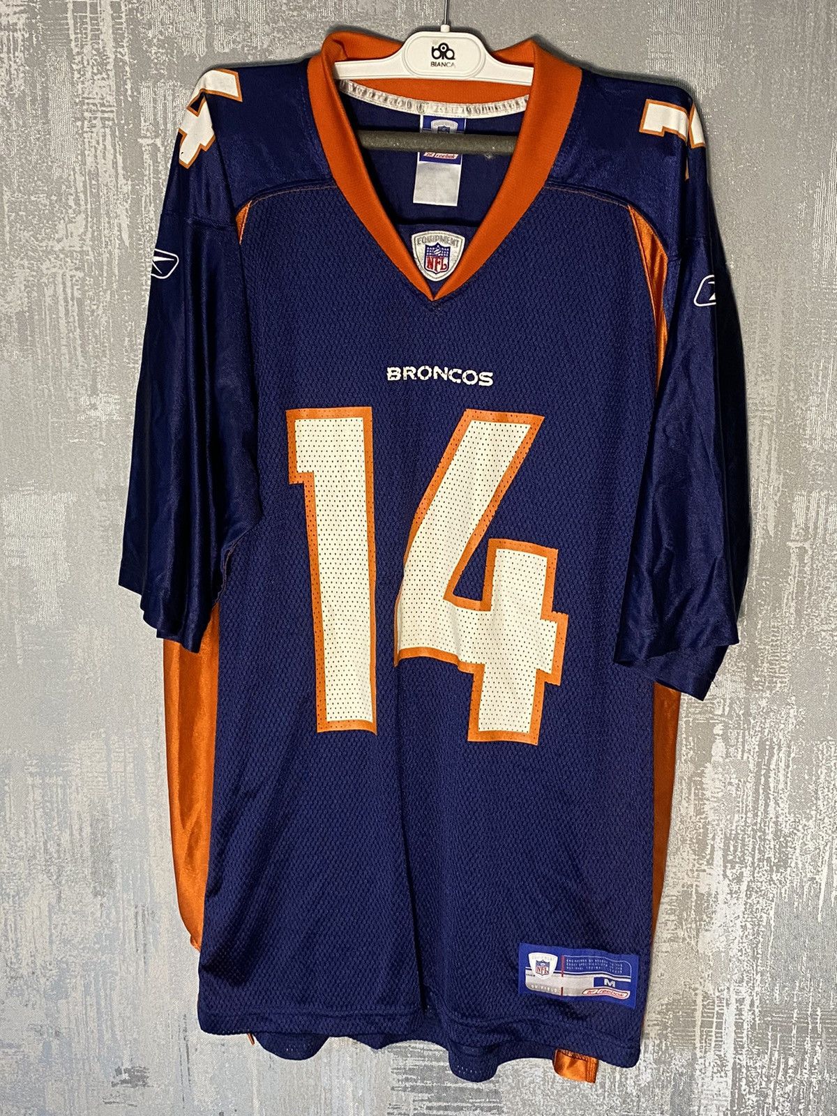 Vintage Broncos NFL Reebok Jersey 14 Griese American Footbal