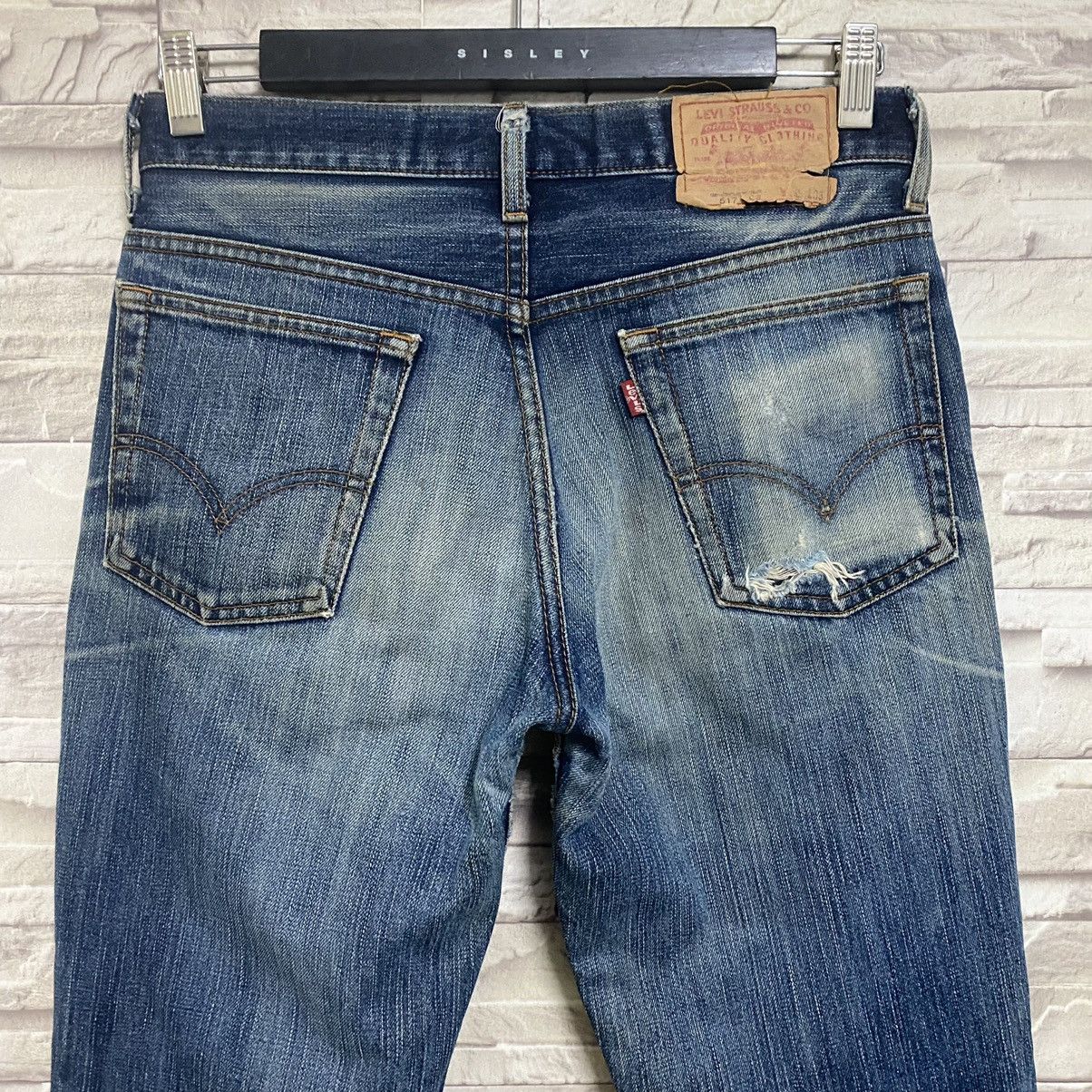 Levi's Vintage Levis 517 Flare Jeans Distressed Hedi Slimane Size US 30 / EU 46 - 13 Thumbnail