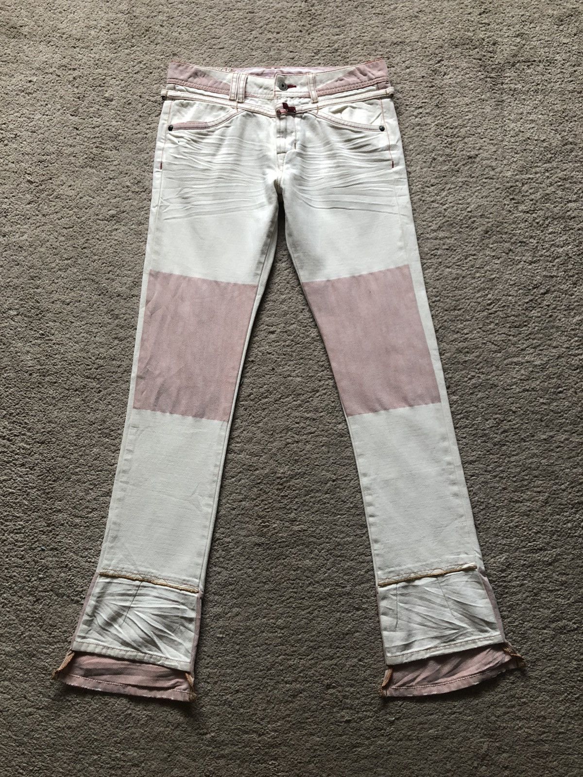 Marithe + Francois Girbaud 1990s Marithe Francois Girbaud Hippie Flare Jeans Size US 29 - 1 Thumbnail