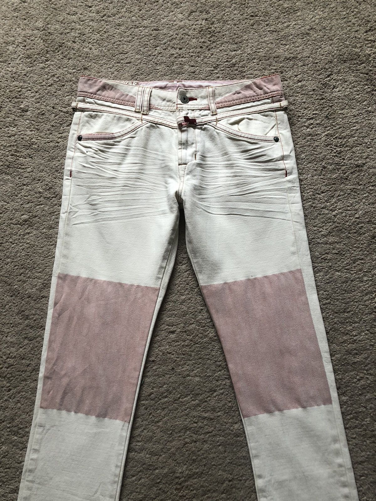 Marithe + Francois Girbaud 1990s Marithe Francois Girbaud Hippie Flare Jeans Size US 29 - 2 Thumbnail