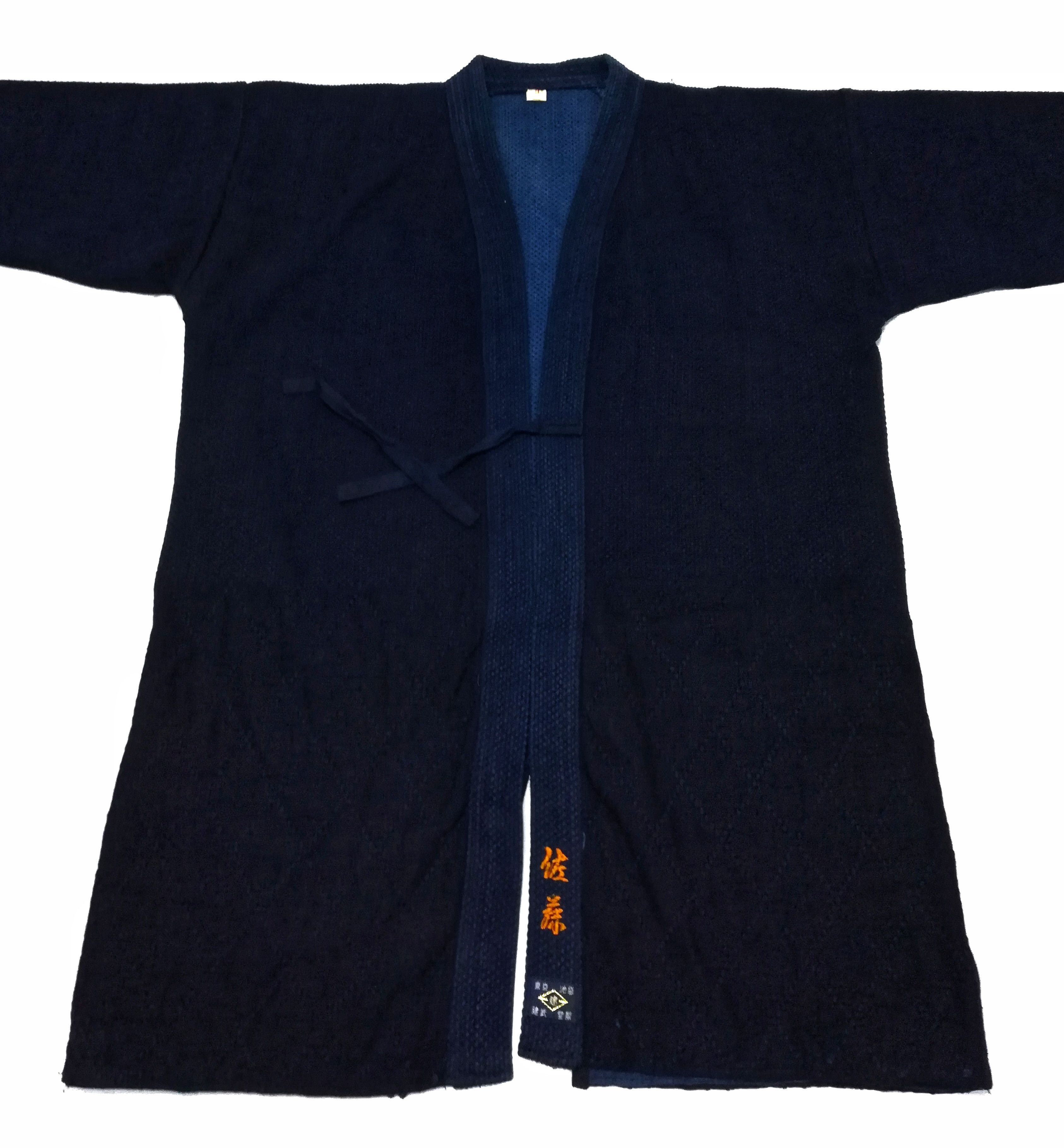 Indigo × Japanese Brand 🔥Dyed Sashiko Noragi Kimono Style Visvim Design Cotton🔥 Size US L / EU 52-54 / 3 - 3 Thumbnail
