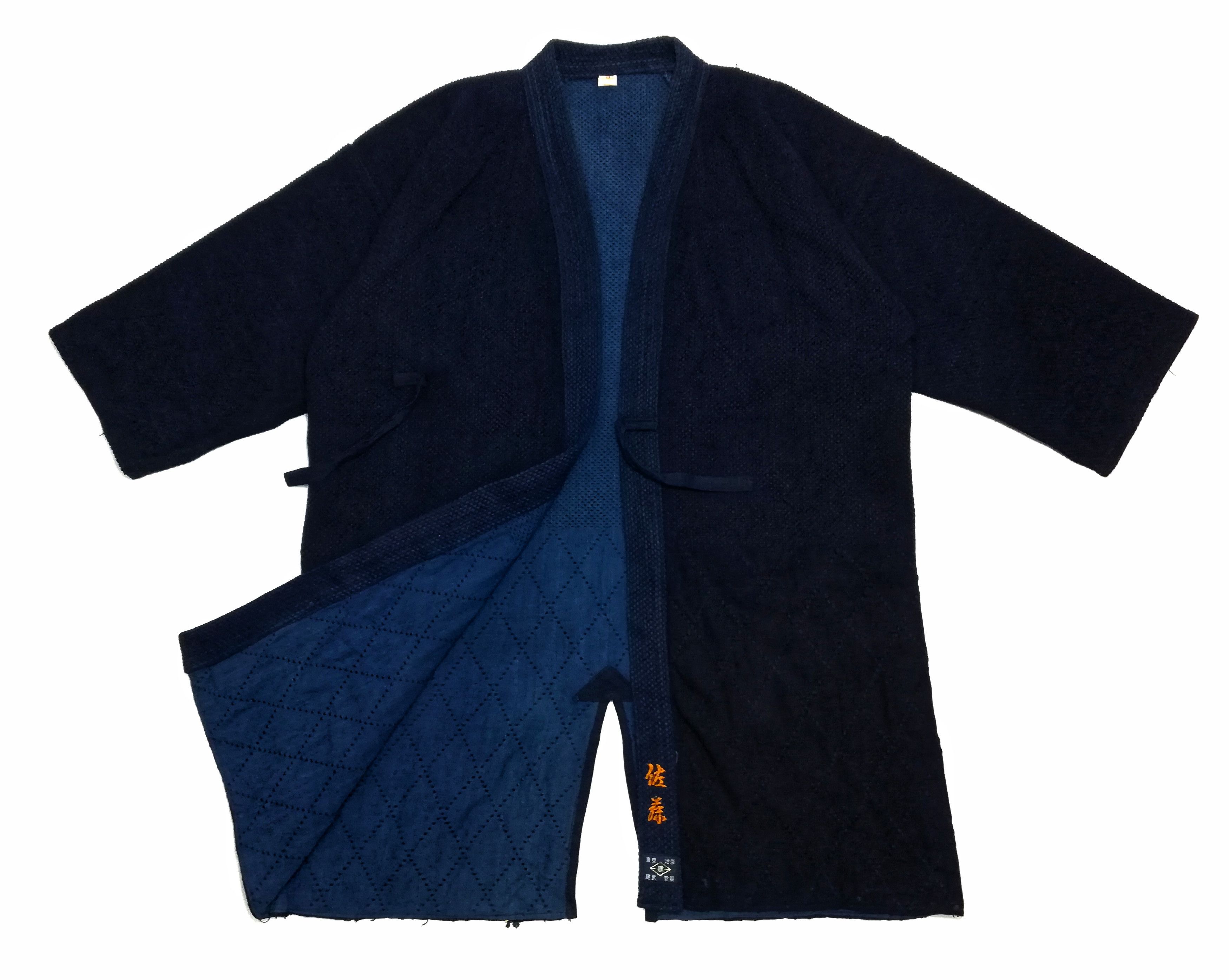 Indigo × Japanese Brand 🔥Dyed Sashiko Noragi Kimono Style Visvim Design Cotton🔥 Size US L / EU 52-54 / 3 - 1 Thumbnail
