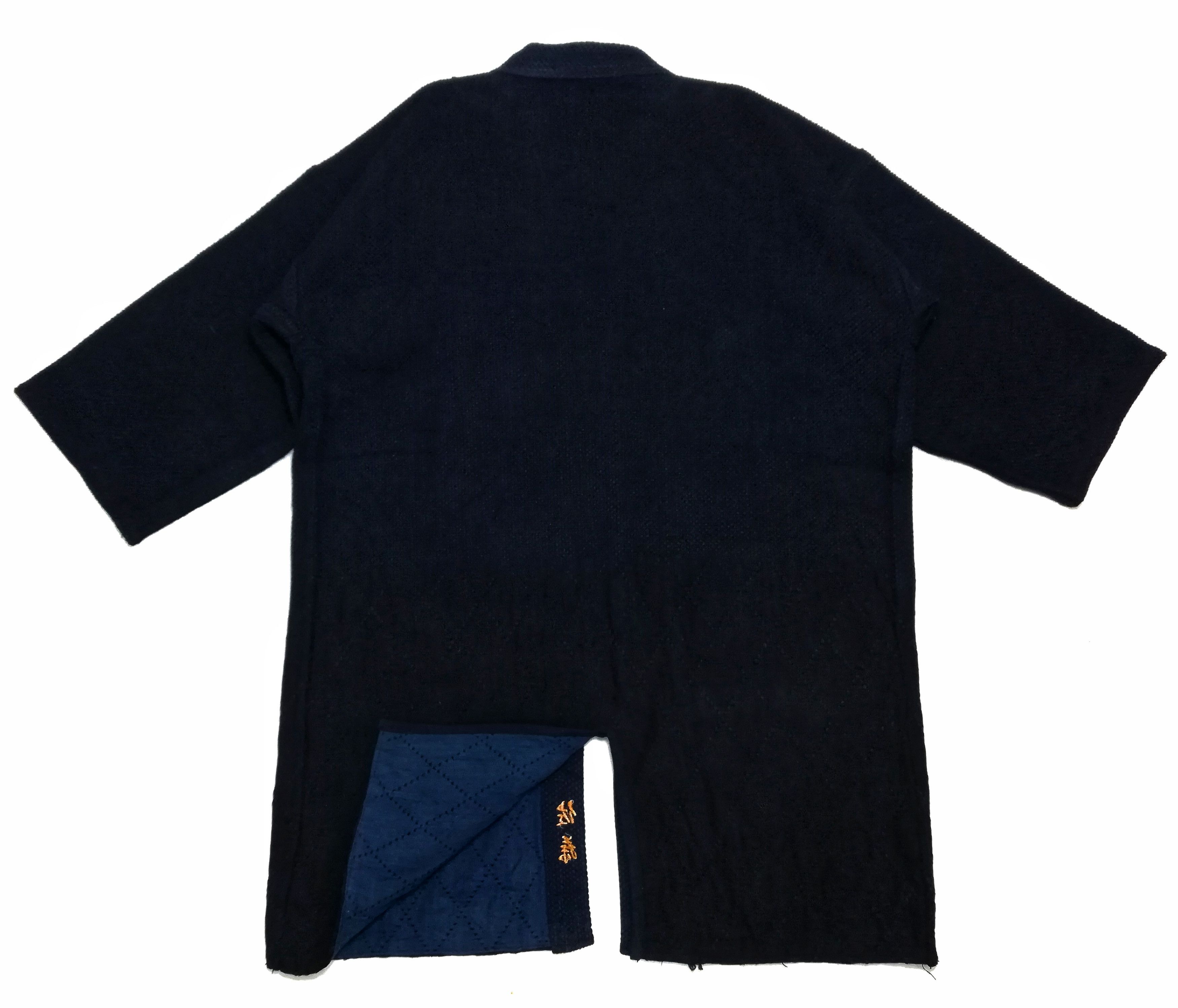 Indigo × Japanese Brand 🔥Dyed Sashiko Noragi Kimono Style Visvim Design Cotton🔥 Size US L / EU 52-54 / 3 - 12 Thumbnail
