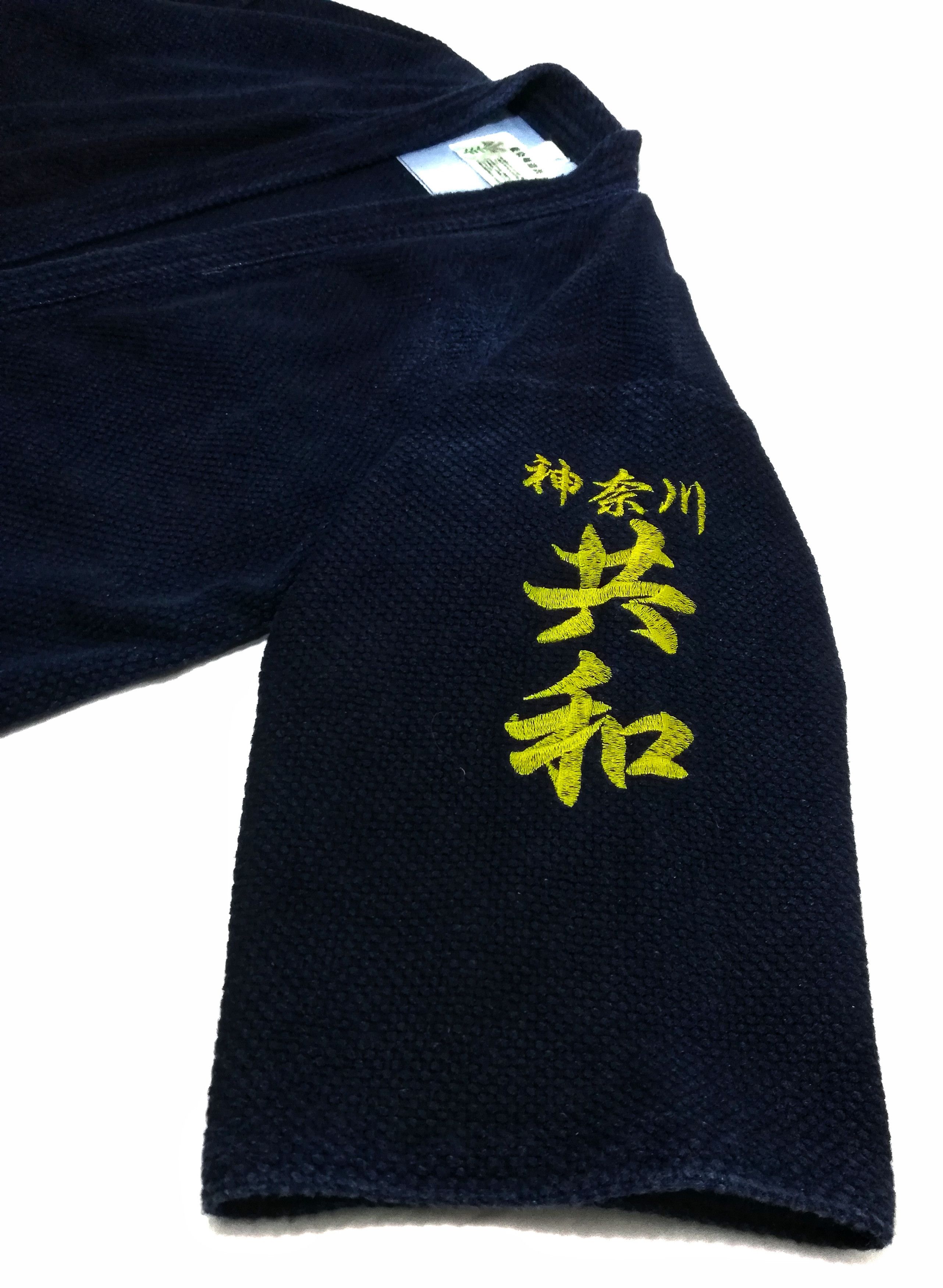 Indigo × Japanese Brand 🔥Indigo Dyed Sashiko Noragi Kimono Visvim Style Design🔥 Size US L / EU 52-54 / 3 - 3 Thumbnail