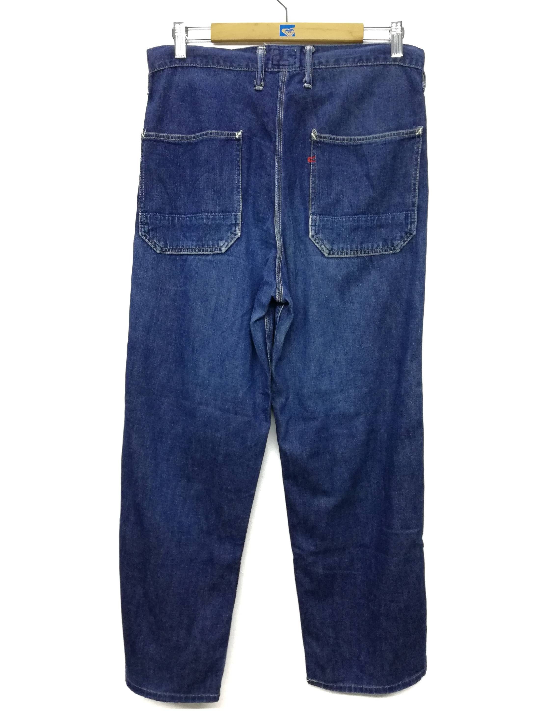 45rpm × Indigo 🔥Blue Cafe By 45rpm Denim Workers Pants Cotton🔥 Size US 33 - 5 Thumbnail