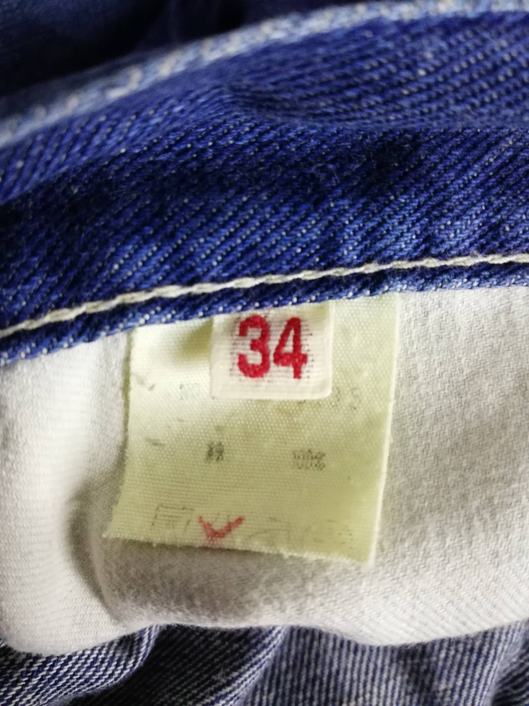 45rpm × Indigo 🔥Blue Cafe By 45rpm Denim Workers Pants Cotton🔥 Size US 33 - 4 Thumbnail